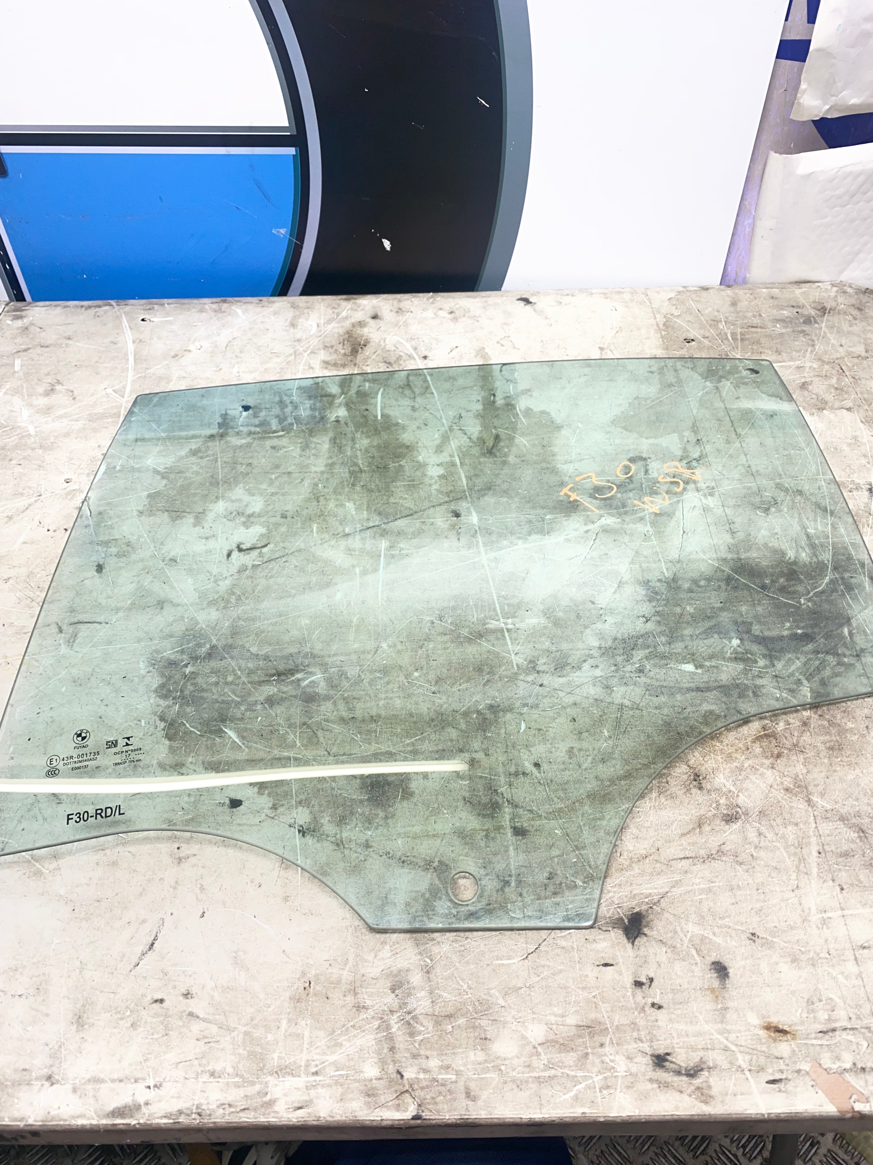 BMW 3 Series F30 Rear Passenger Side Window Glass – 2012–2019