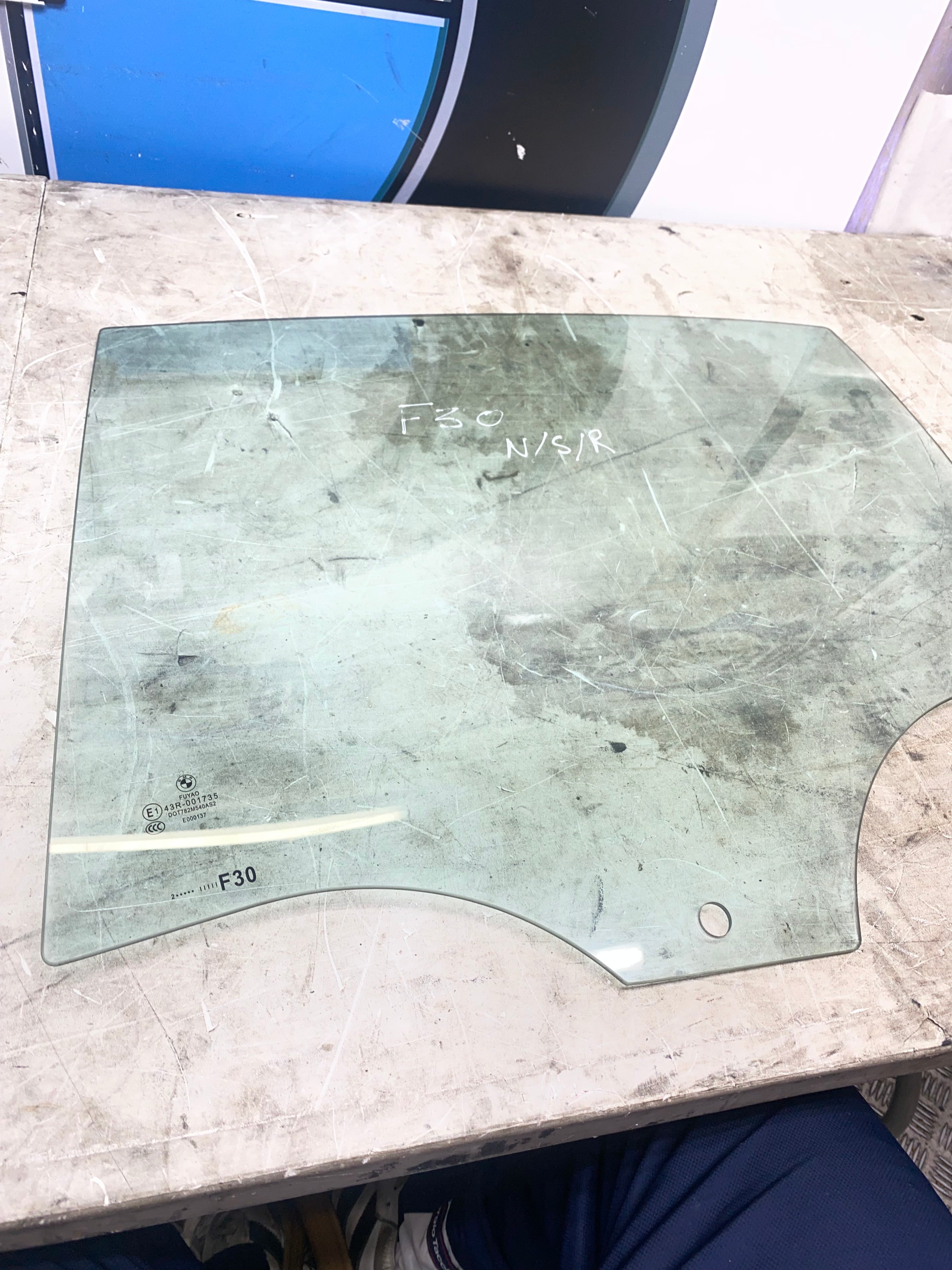 BMW 3 Series F30 Rear Passenger Side Window Glass – 2012–2019