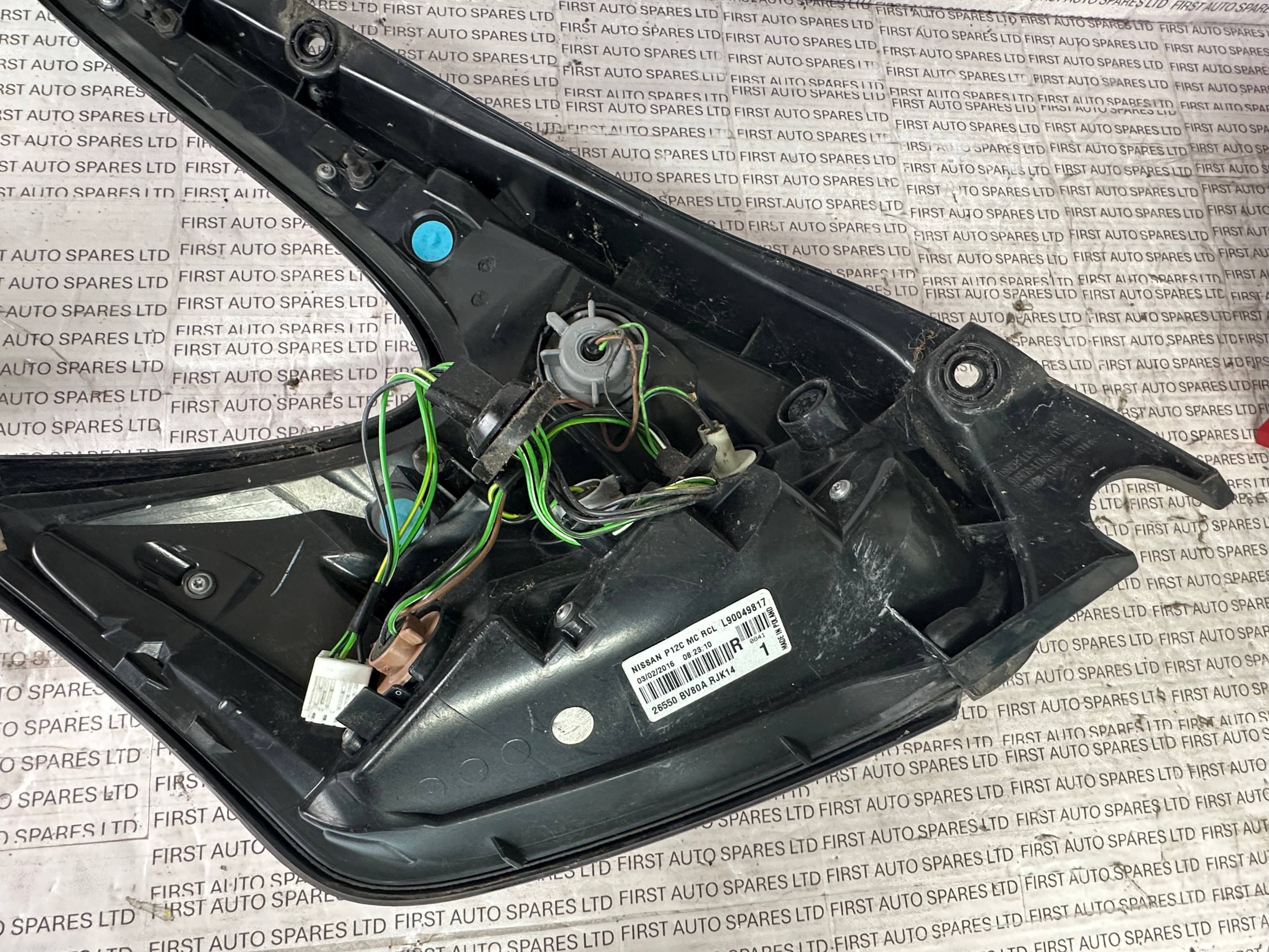 Nissan Juke MK1 F15 2016 Right Rear Tail Light (26550 BV80A RJK14)