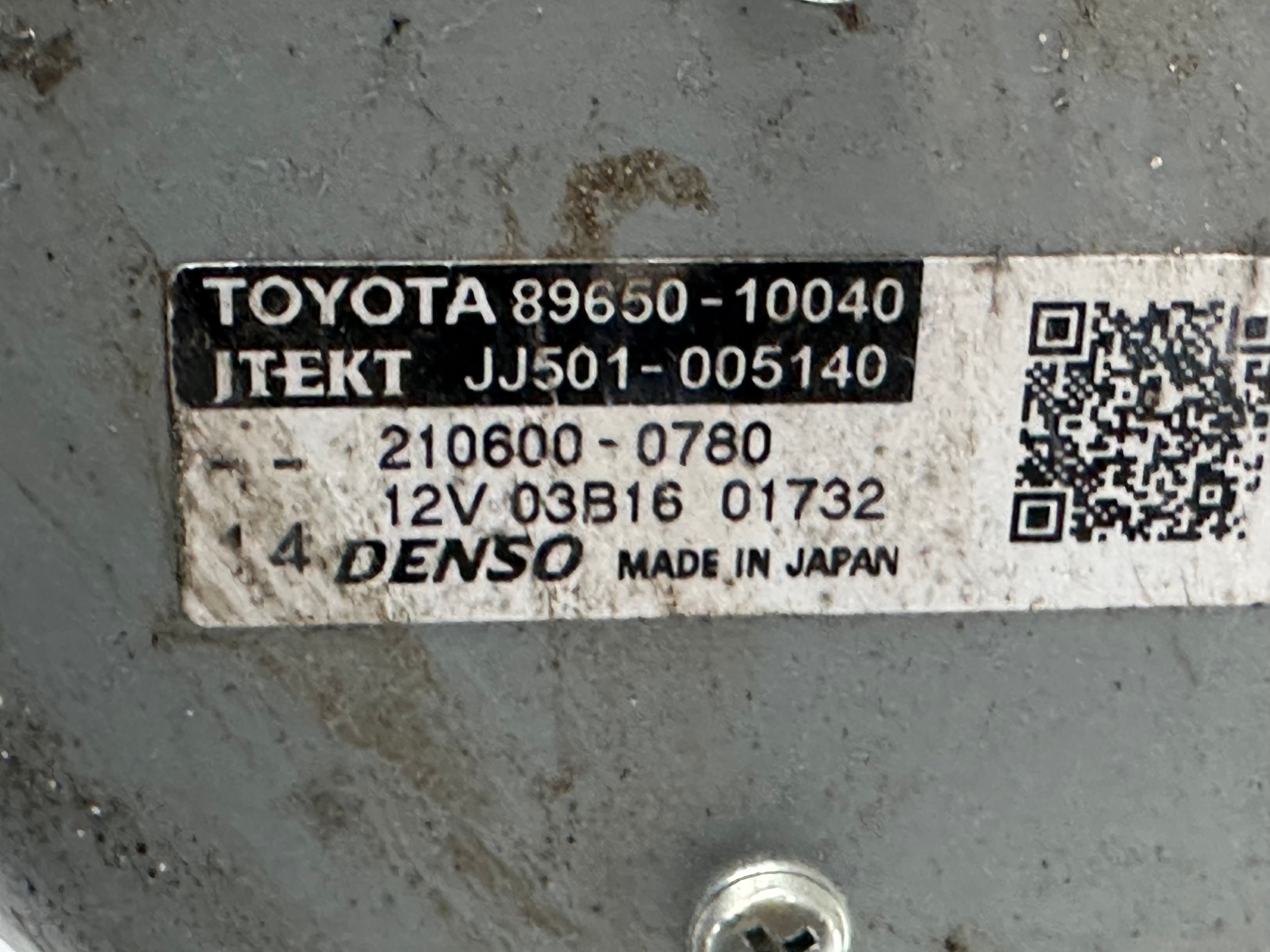 Toyota C-HR 1.8 Steering Column Mechanism (89650-10040) (JJ501-005140)