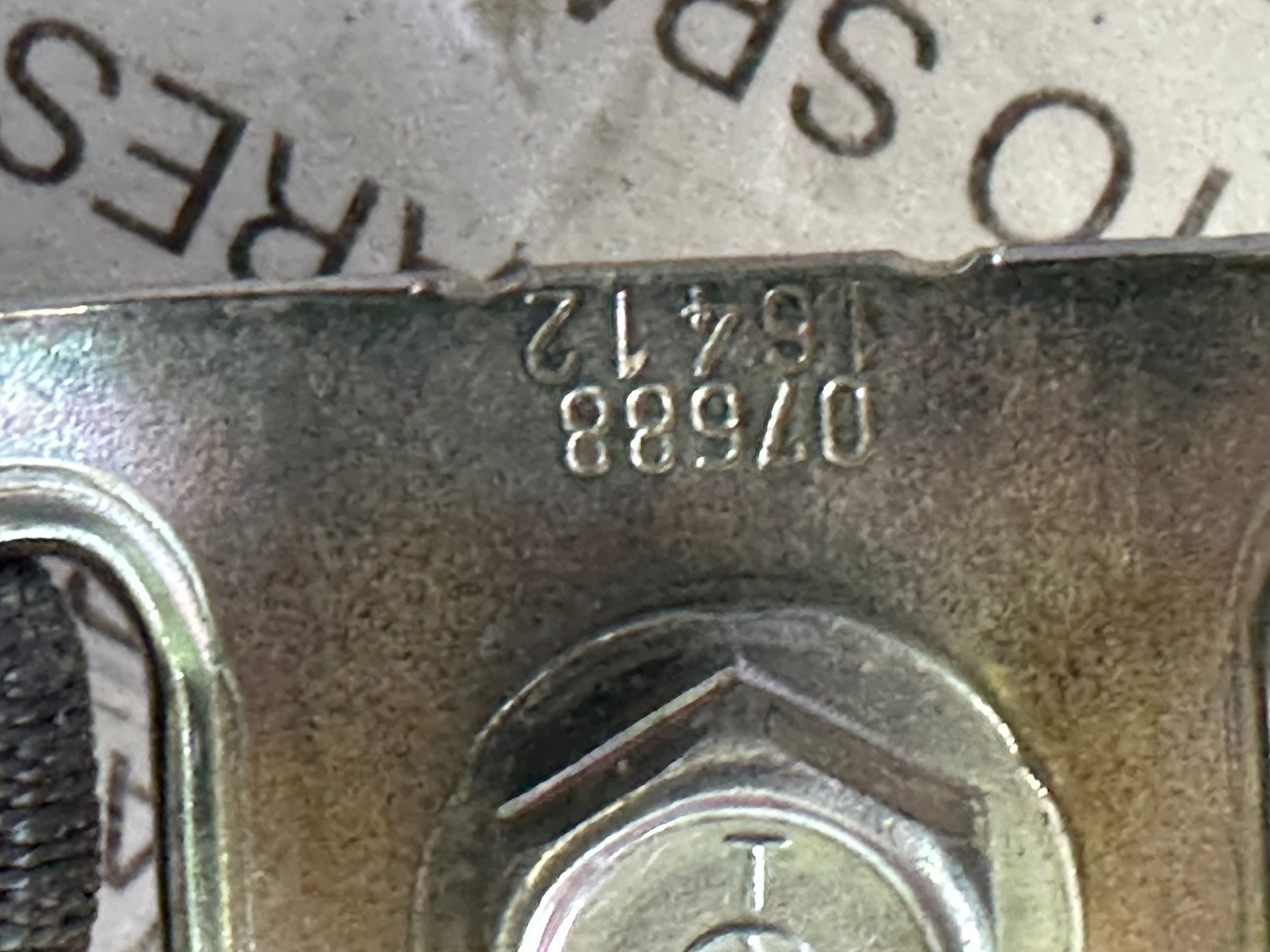 Toyota Yaris 2013 Centre Seat Belt Buckle