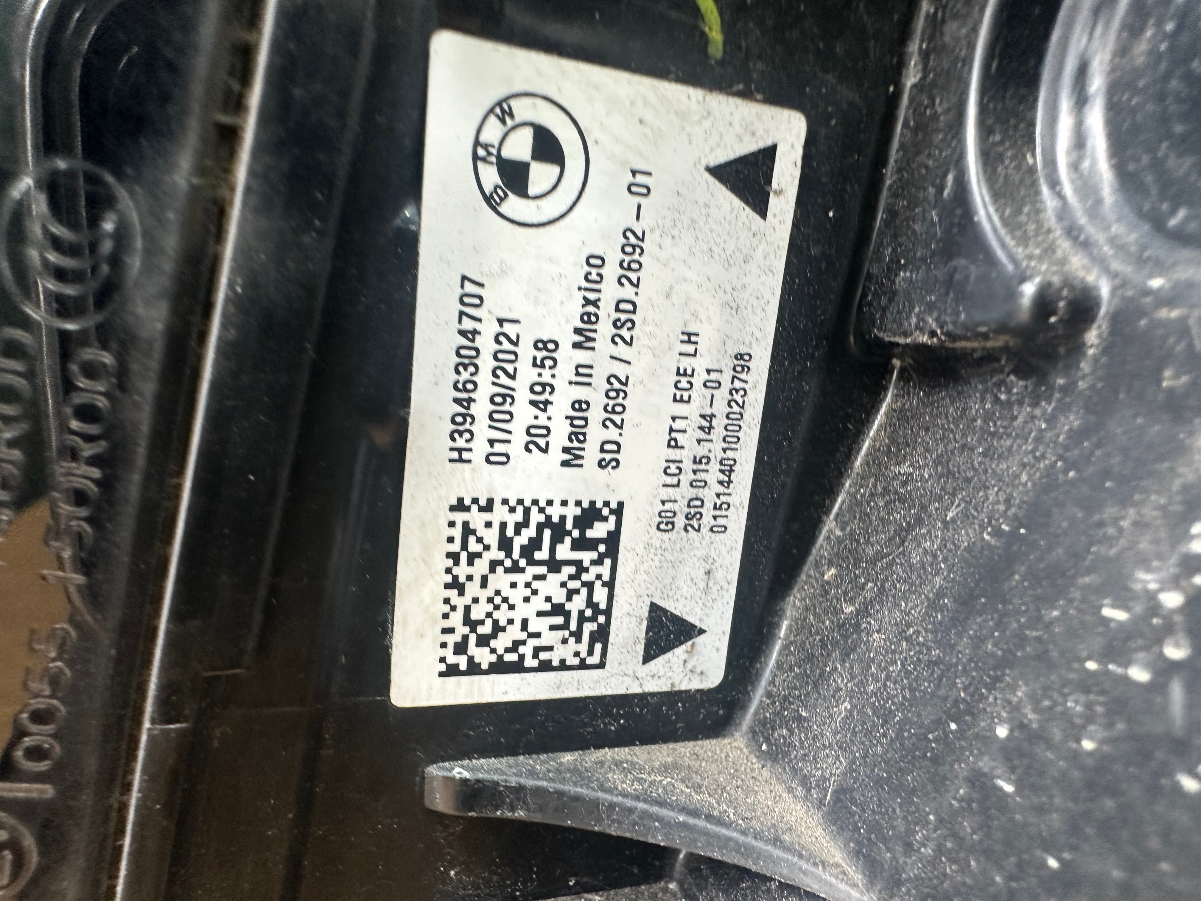BMW X3 G01 2021 F97 LCI Left Rear Tail Light (H3946304707)