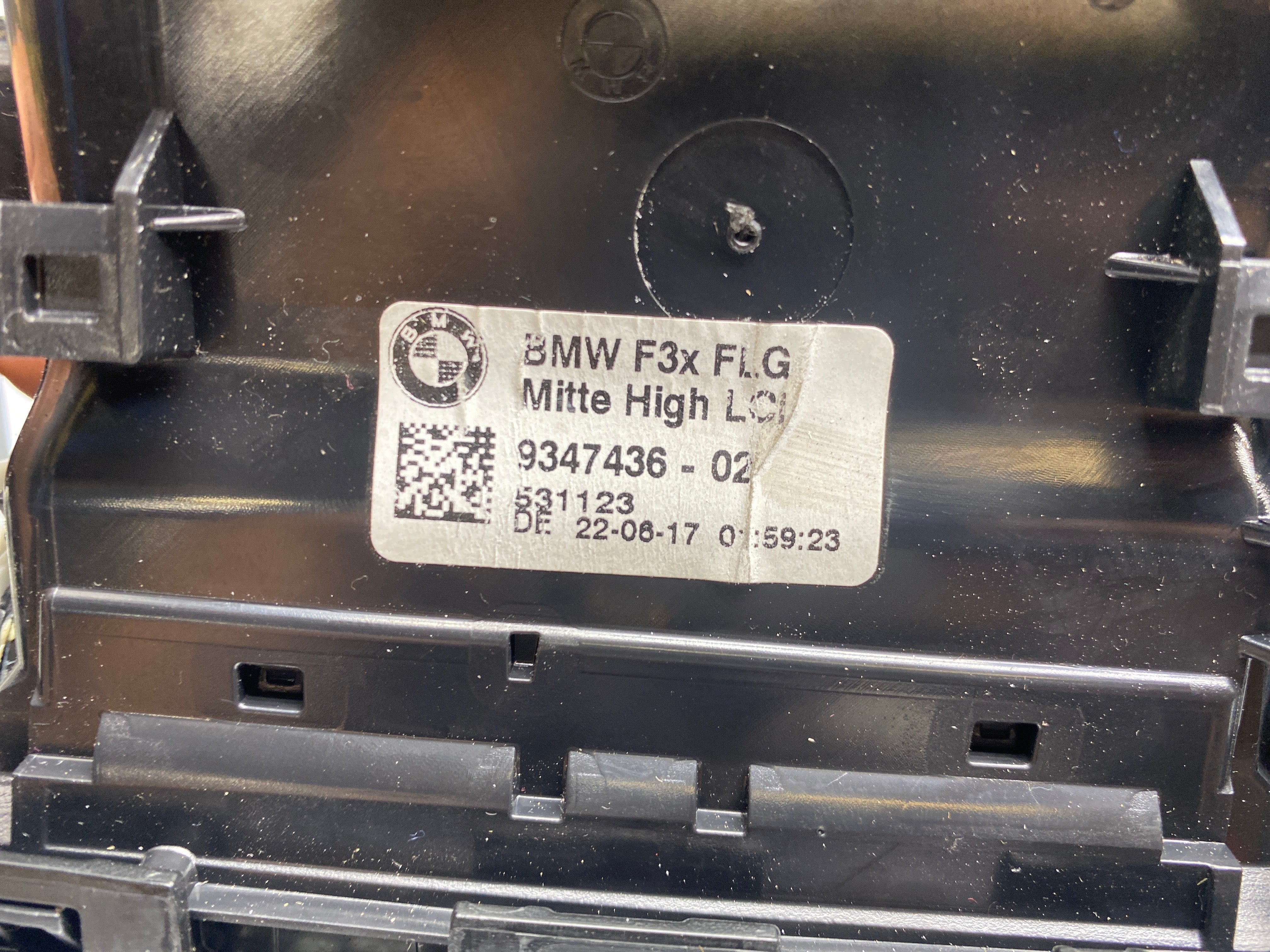 BMW 3 Series F30 Dashboard Air Vent 2016 (9347436)