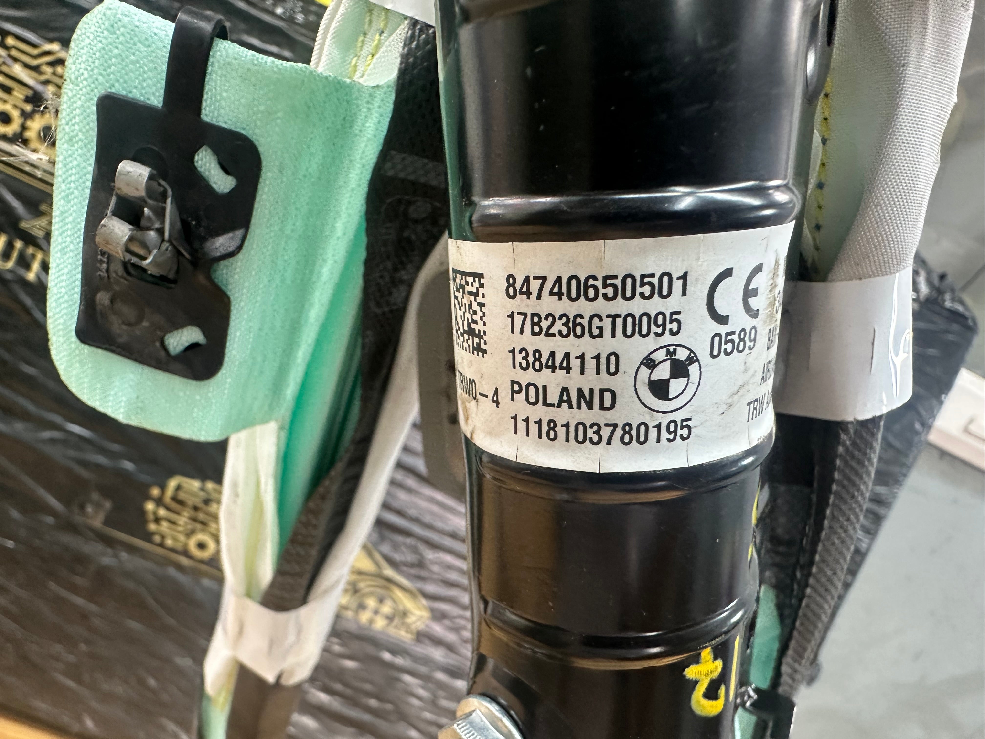 BMW i3 I01 2017 Electric Left Passenger Roof Curtain Airbag (84740650501) (34132839G)