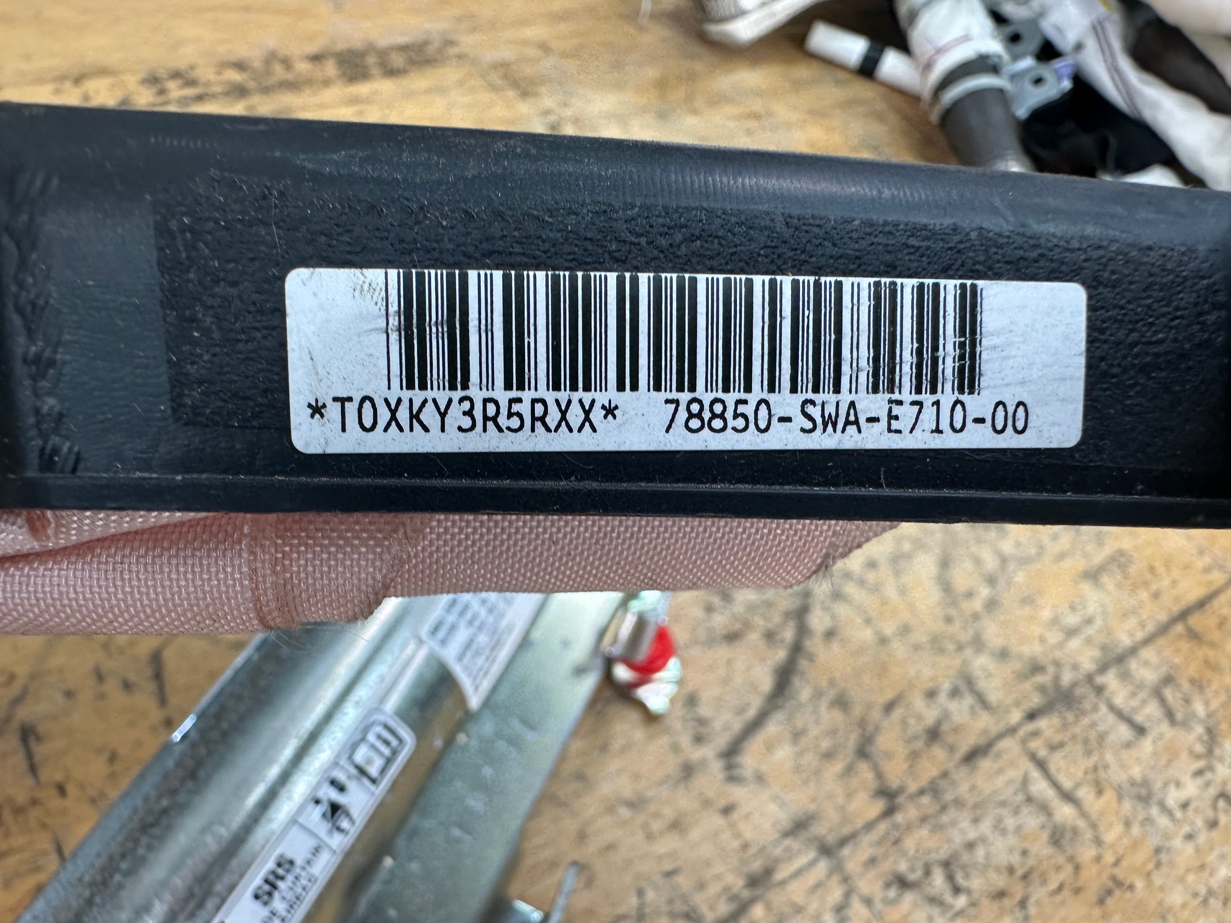 Honda CR-V Mk3 Front Left Roof Curtain Airbag (W657-1031-200) (78850-SWA-E710-00)