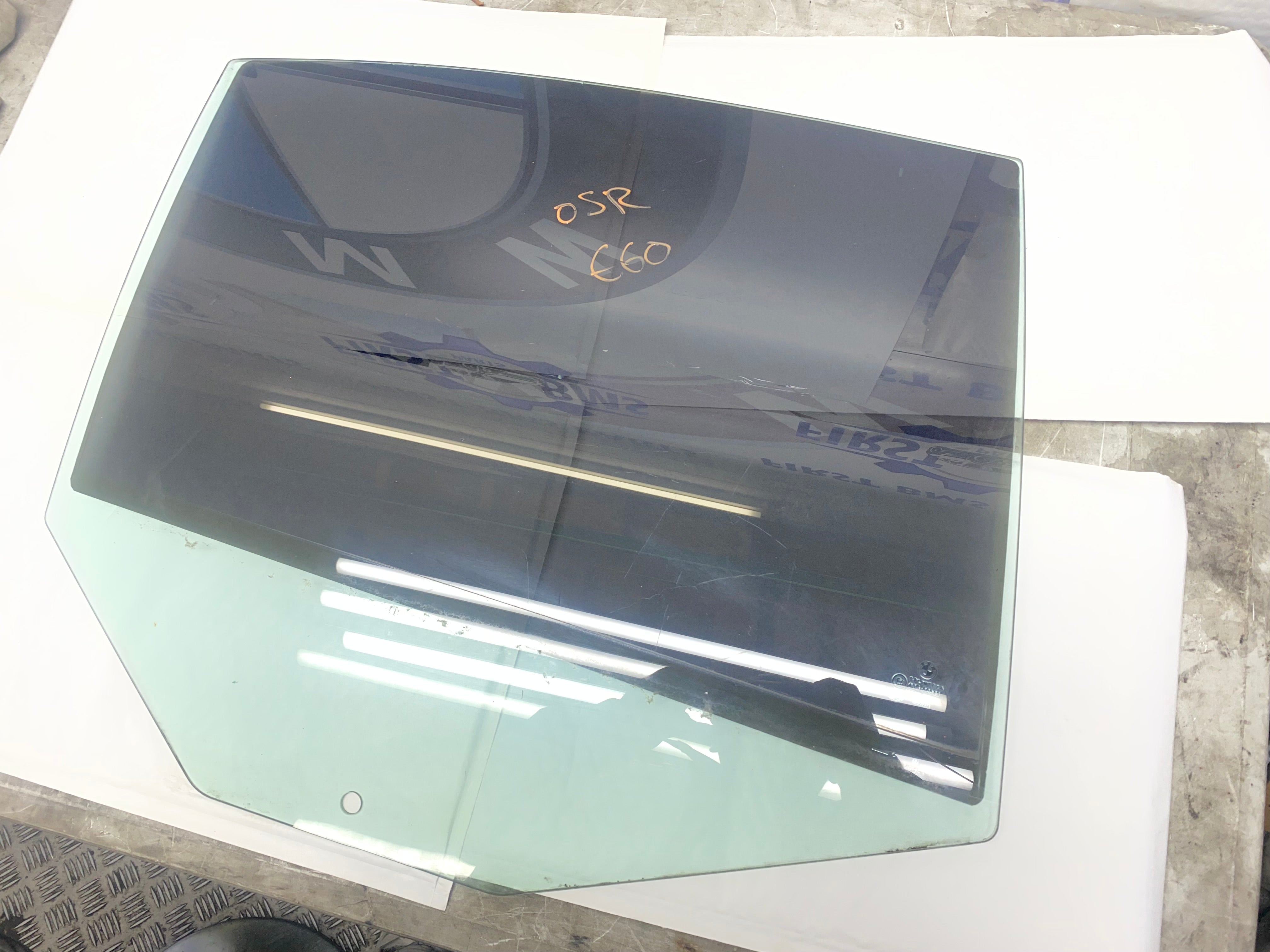 BMW 5 Series E60 Rear Driver Side Window Glass 2003–2010