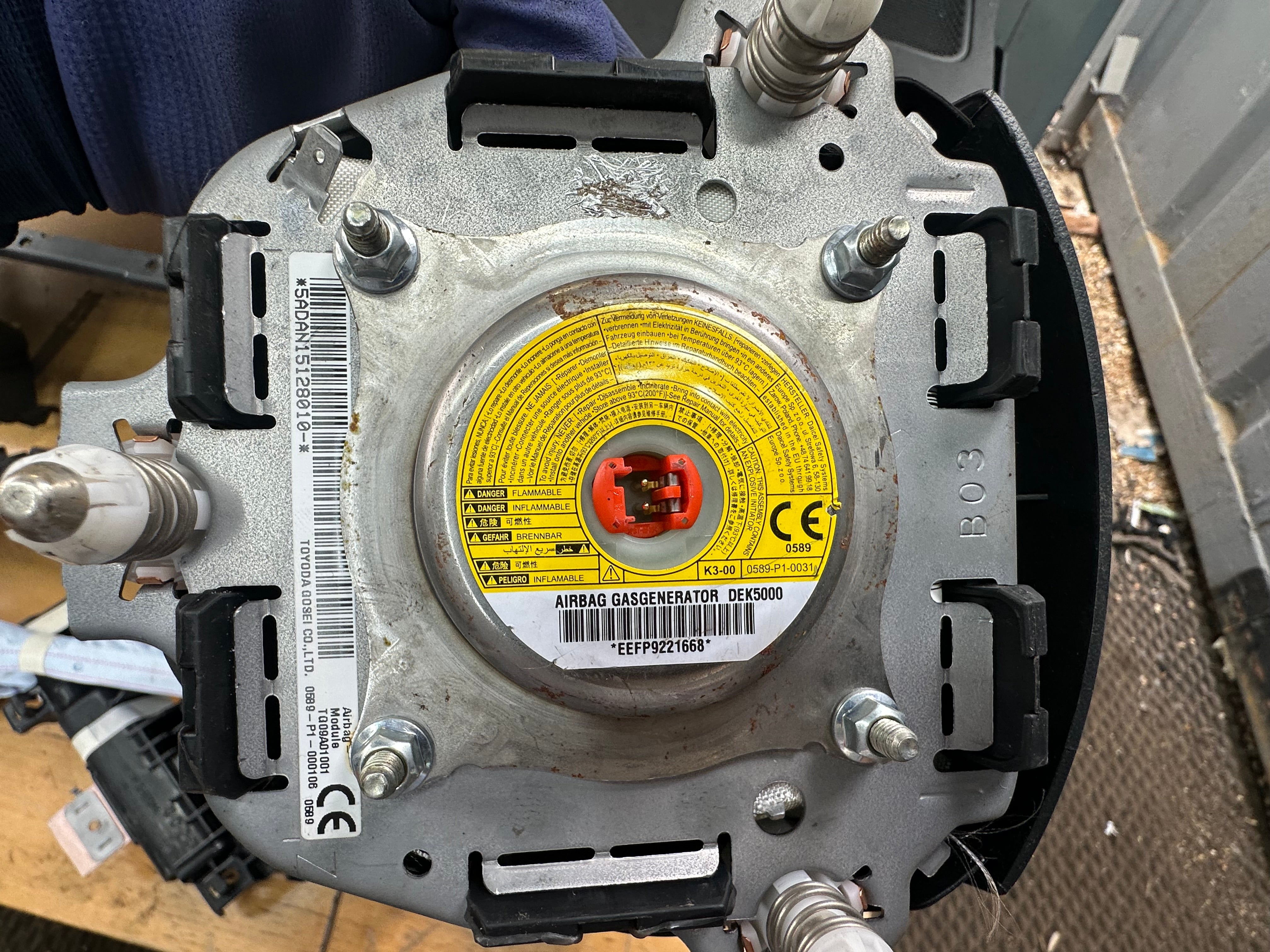 Toyota Aygo 2021 Dashboard with Airbag Kit