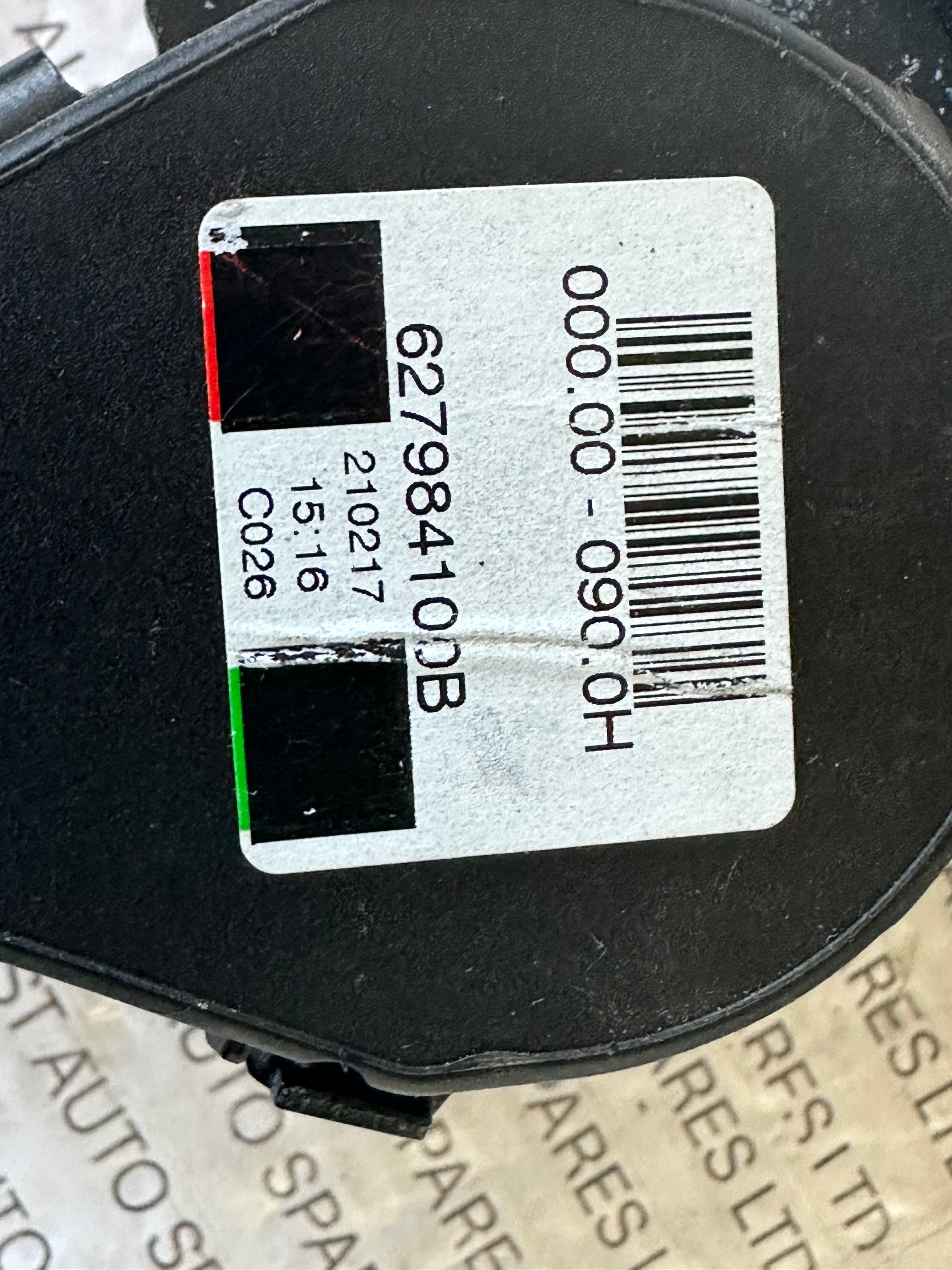 Jaguar XE 2018 Rear Centre Seat Belt (627984100B)