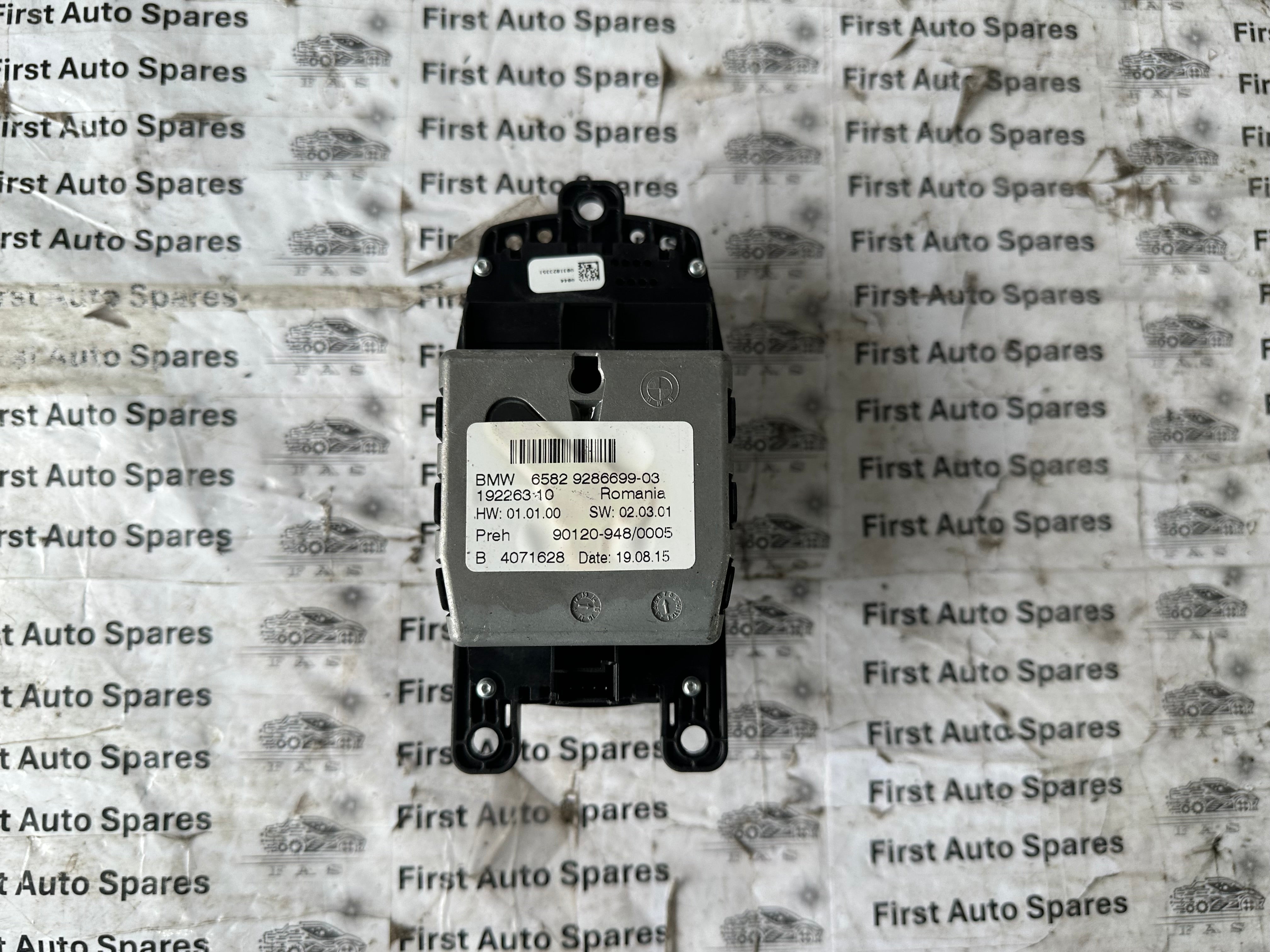 BMW 3 Series F30 2012–2019 iDrive Control Switch (9286699-03)