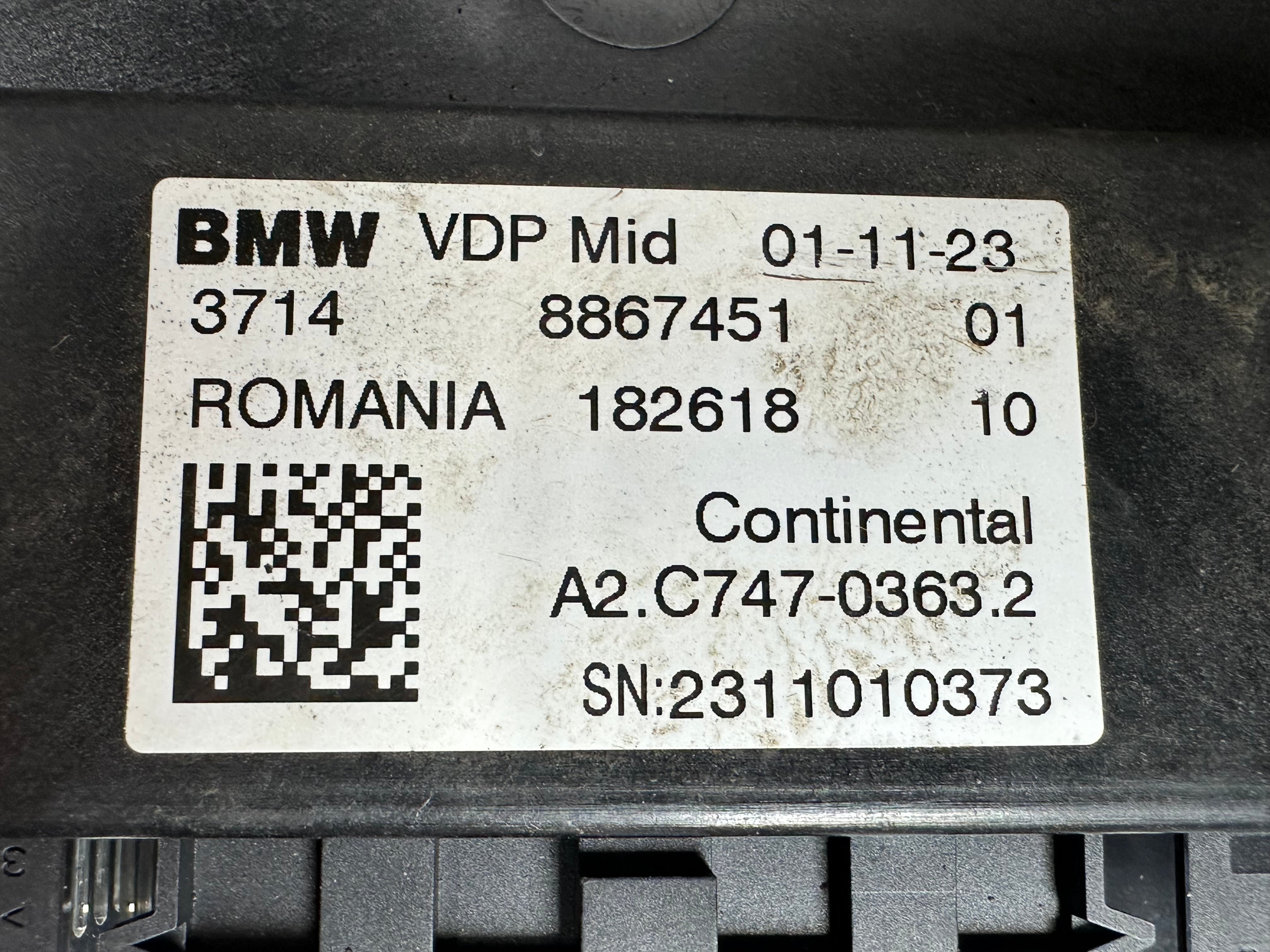 BMW X3 G01 2020-2024 VDP Suspension Control Module Unit (3714 8867451 01) (182618 10)