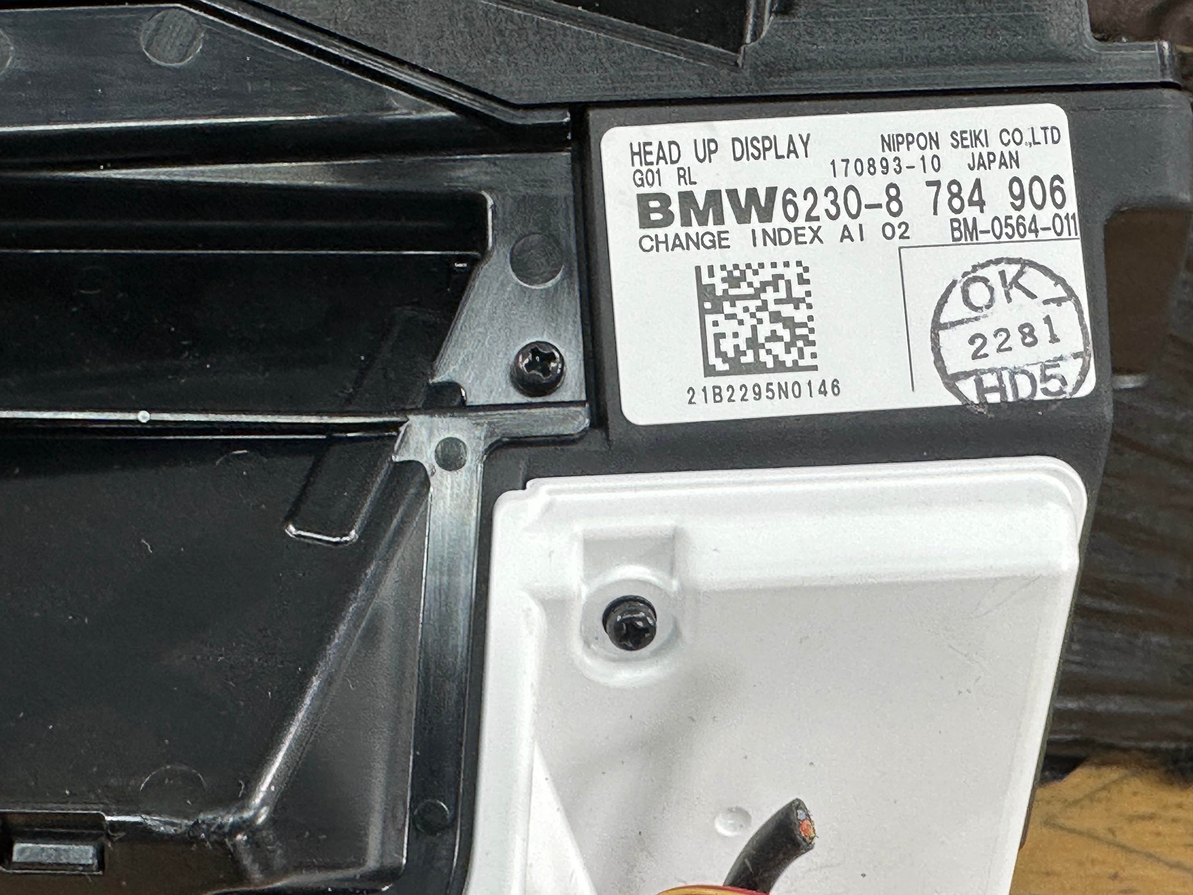 BMW X3 M Competition F97 iX3 G08 X3 G01 Head-Up Display (8784906)