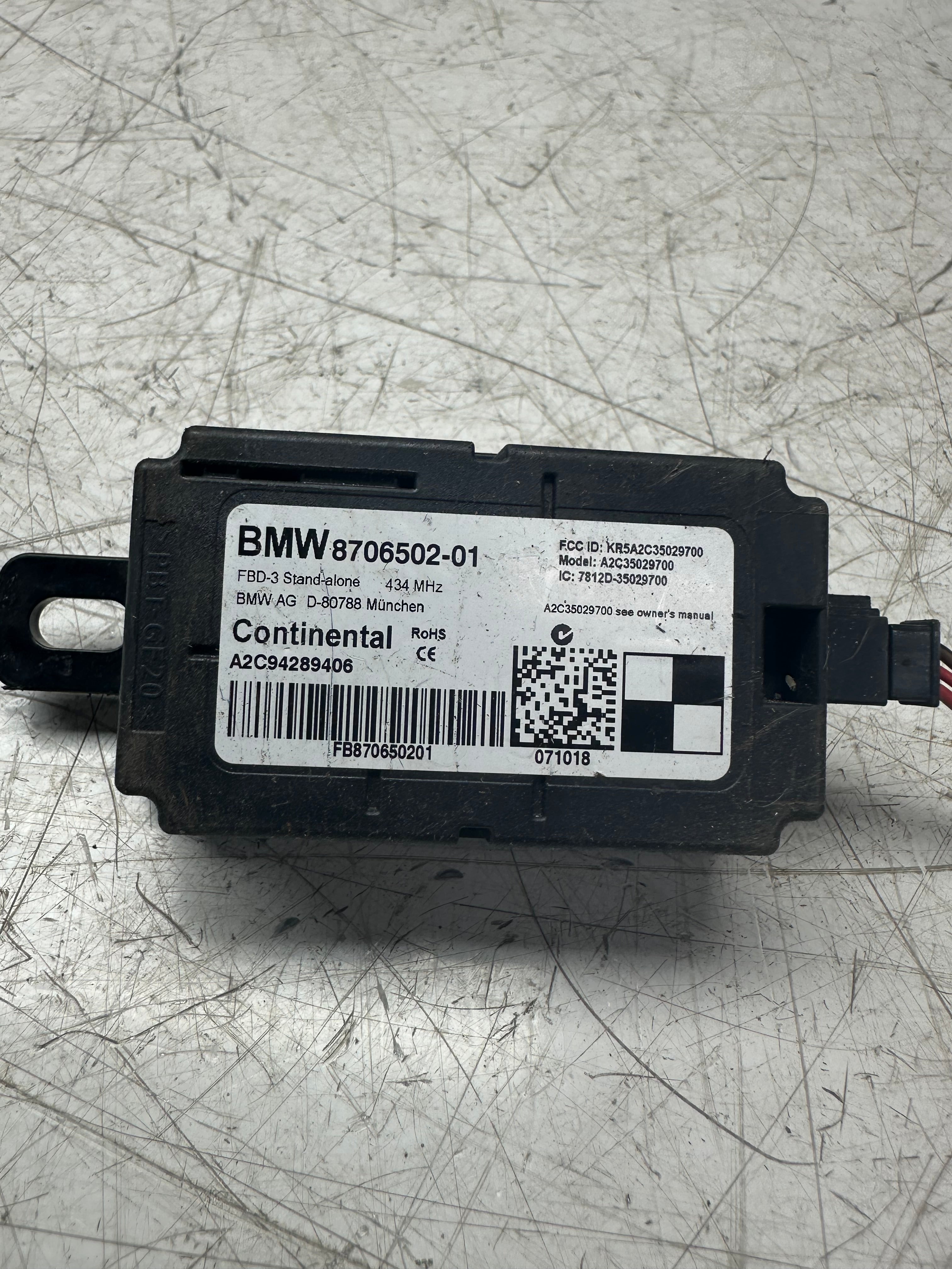 BMW 2 Series Active Tourer F45 Keyless Radio Remote Control 8706502-02 2014–2021