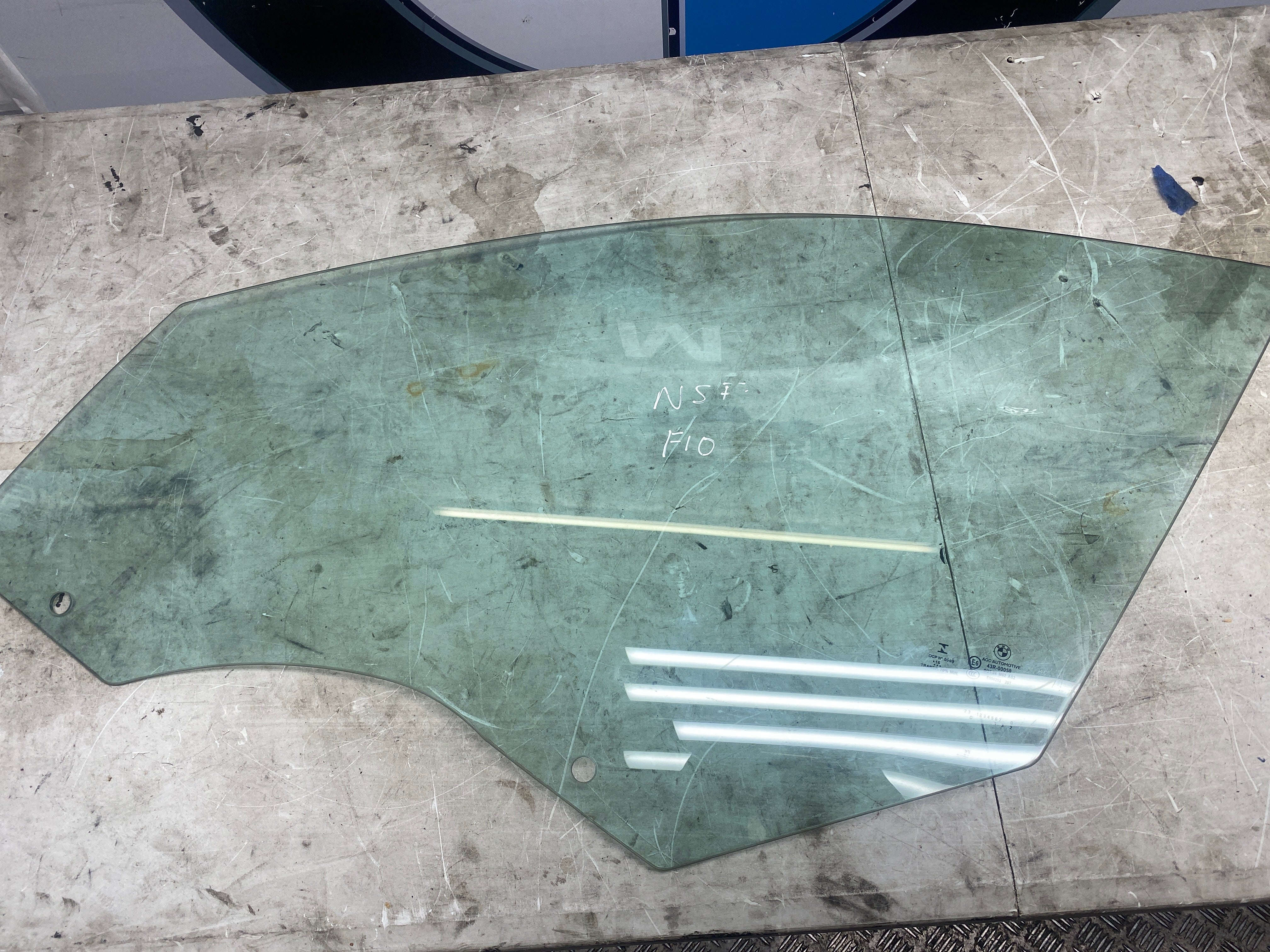 BMW 5 Series F10 Passenger Side Window Glass – 2010–2017
