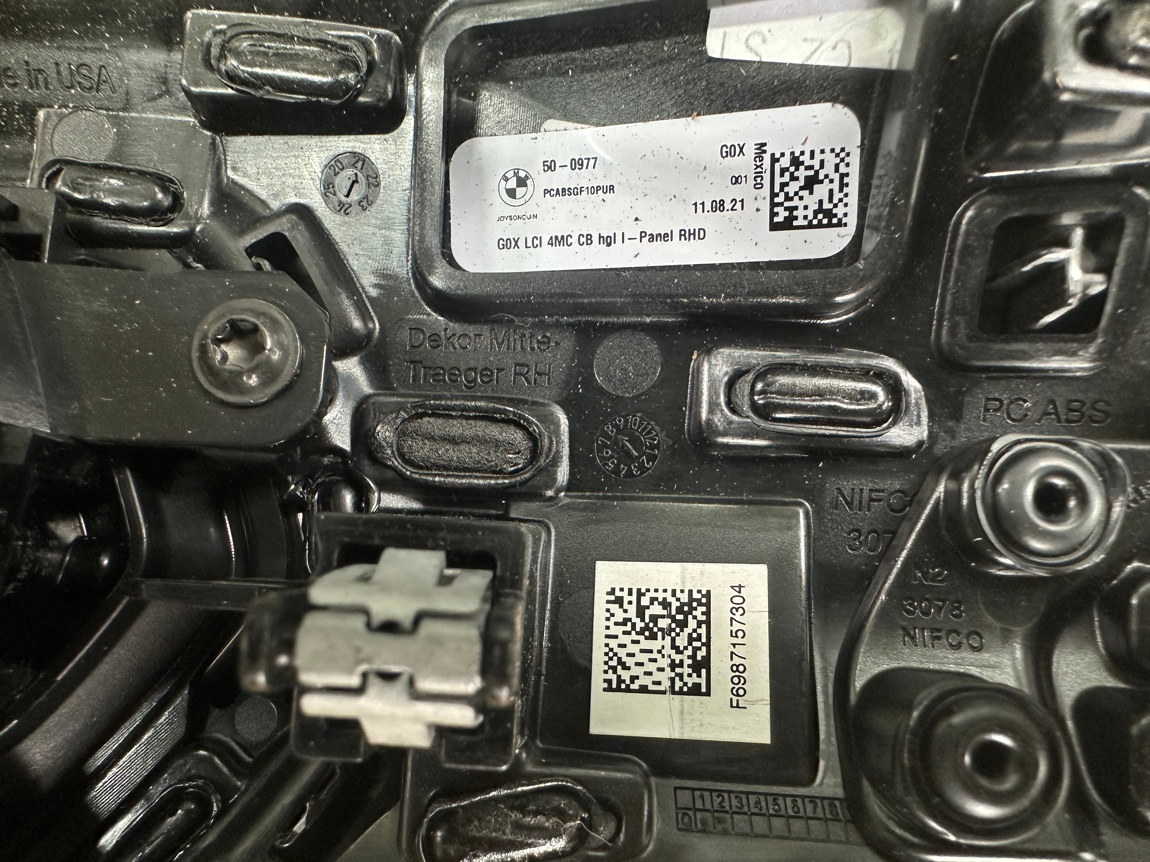 BMW X3M / X4 Series G01 G02 Air Vent Grill – AC Climate Control Panel (9855409)