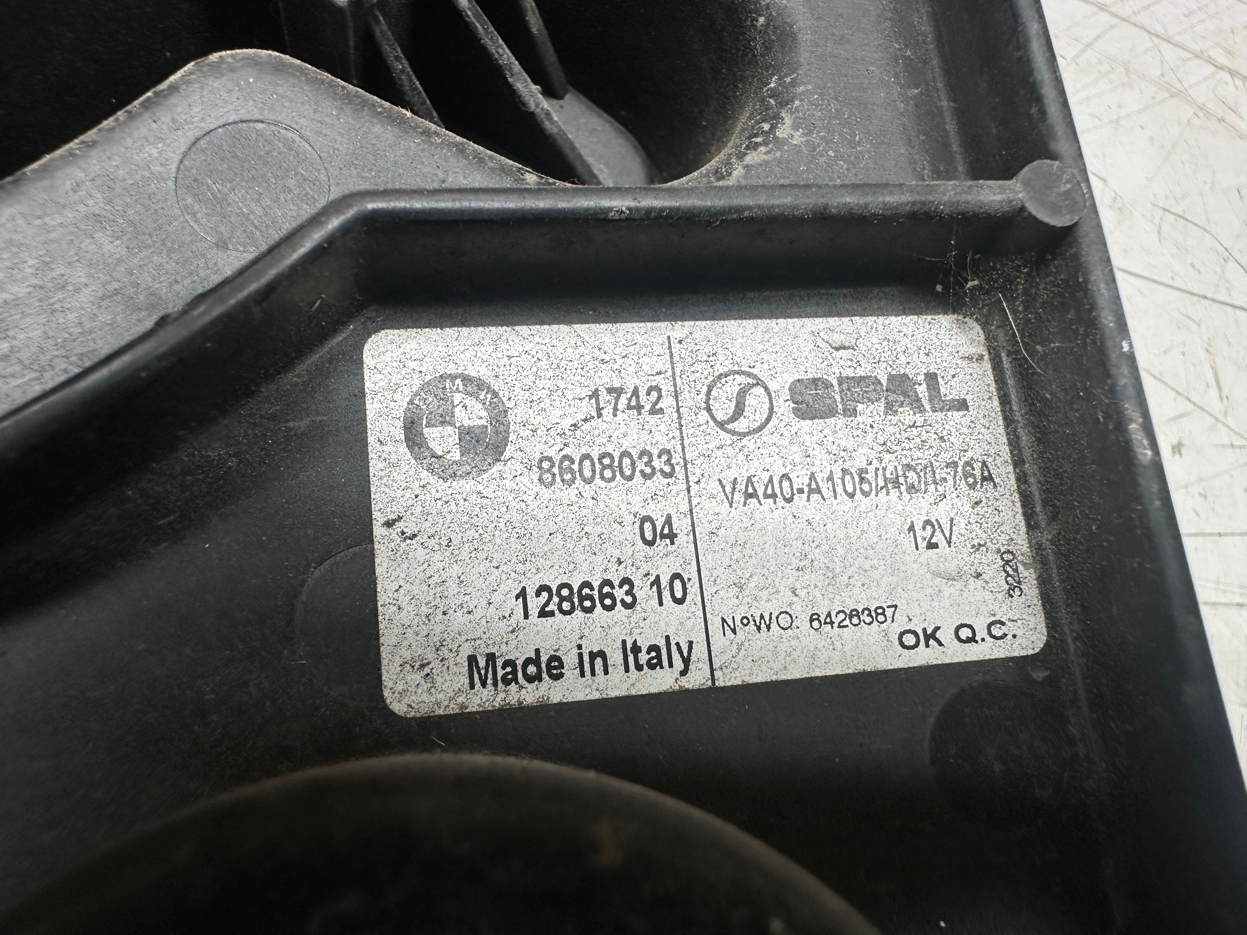 BMW i3 L01 REX Additional Cooling Electric Radiator Fan (1742 8608033 04)