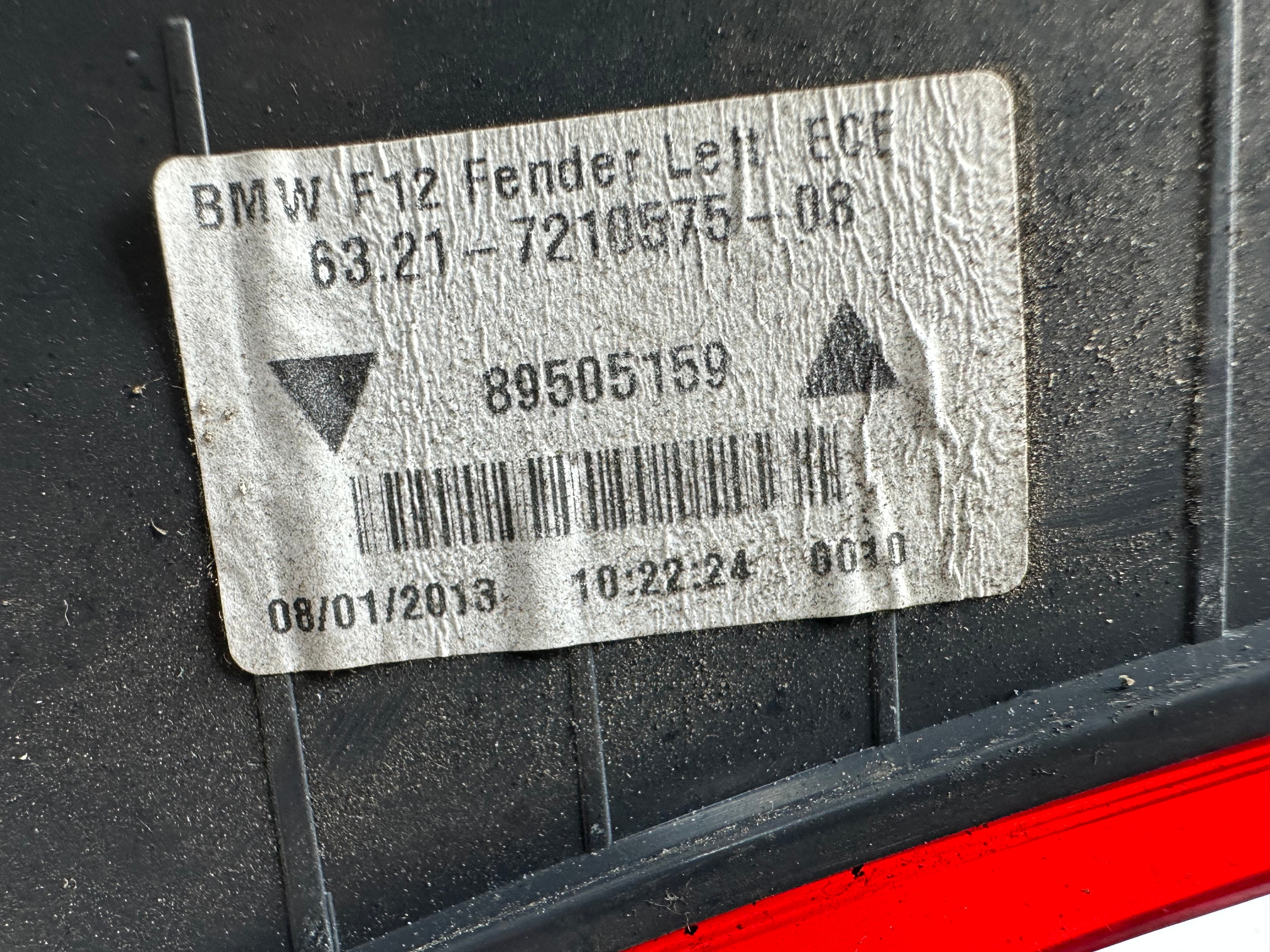 BMW 6 Series F12 2013-2019 Left Rear Tail Light (89505159) (63.21-7210575-08)