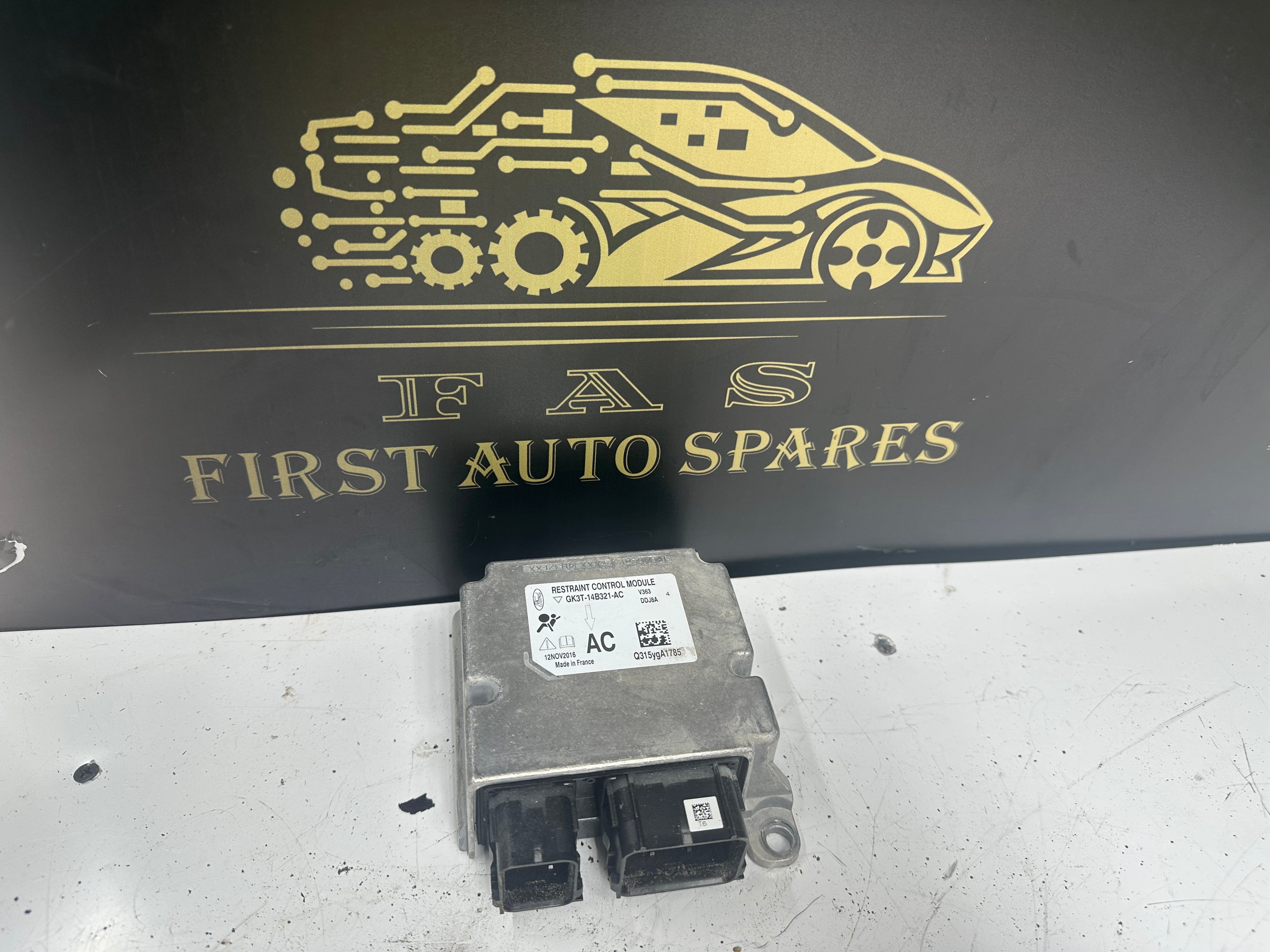 Ford Transit Restraint / Airbag Control Module (GK3T-14B321-AC) (CU5T-14F262-JA)