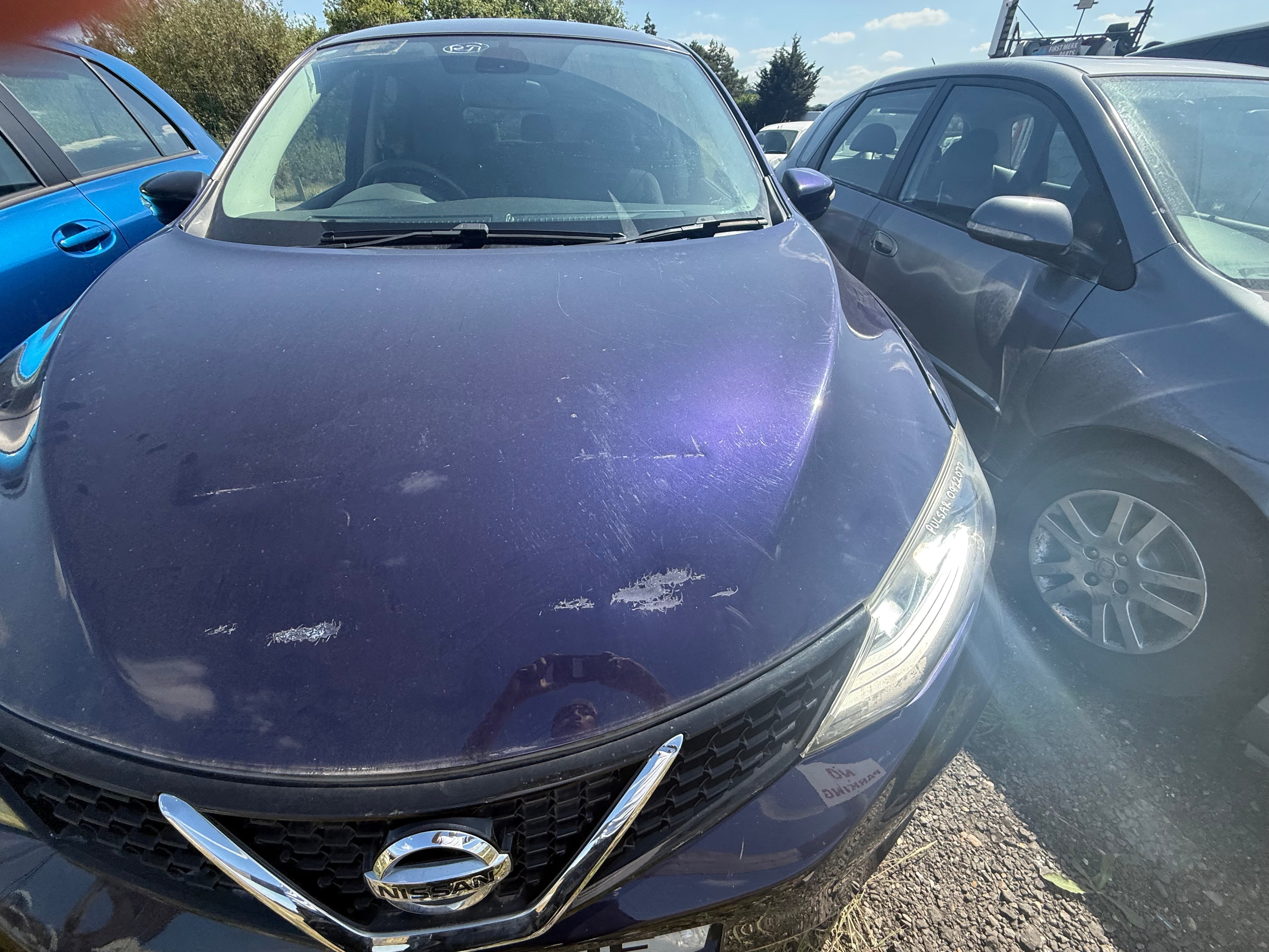 Nissan Pulsar 2014–2018 Bonnet - Colour Code: RBR Cosmic Blue