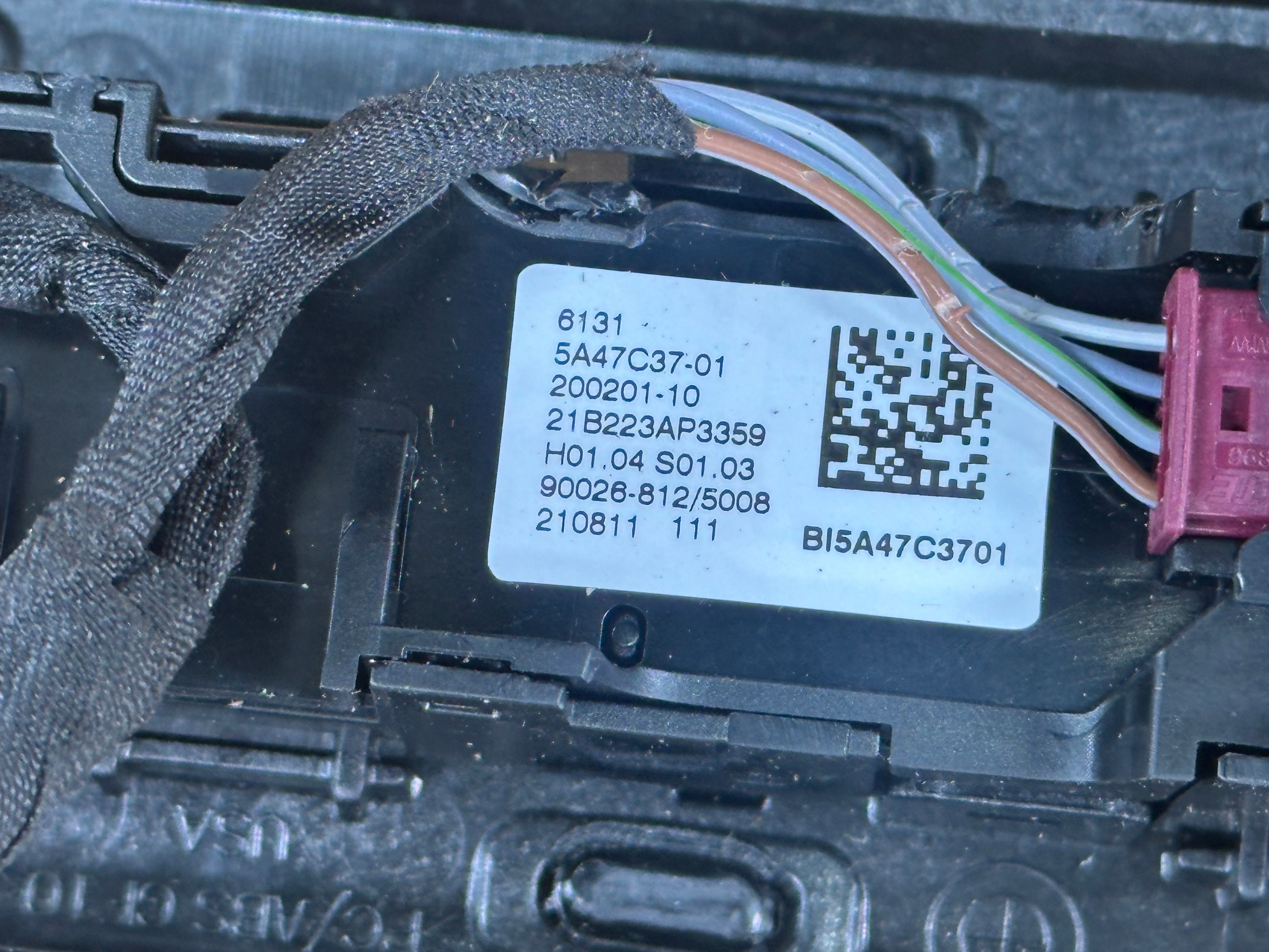 BMW X3M / X4 G01 G02 Radio Control Switch Panel (5A47C37)