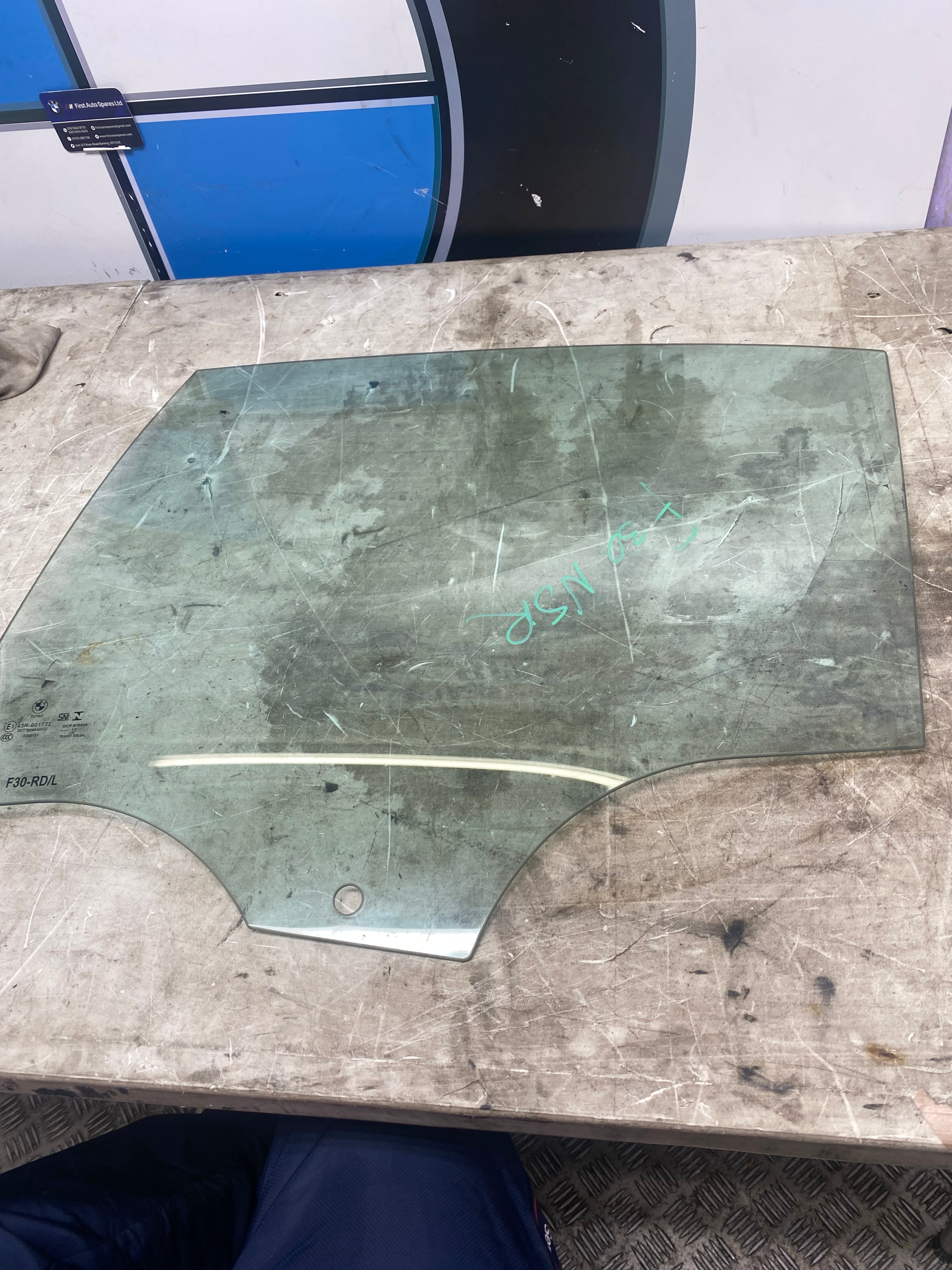 BMW 3 Series F30 Rear Passenger Side Window Glass – 2012–2019