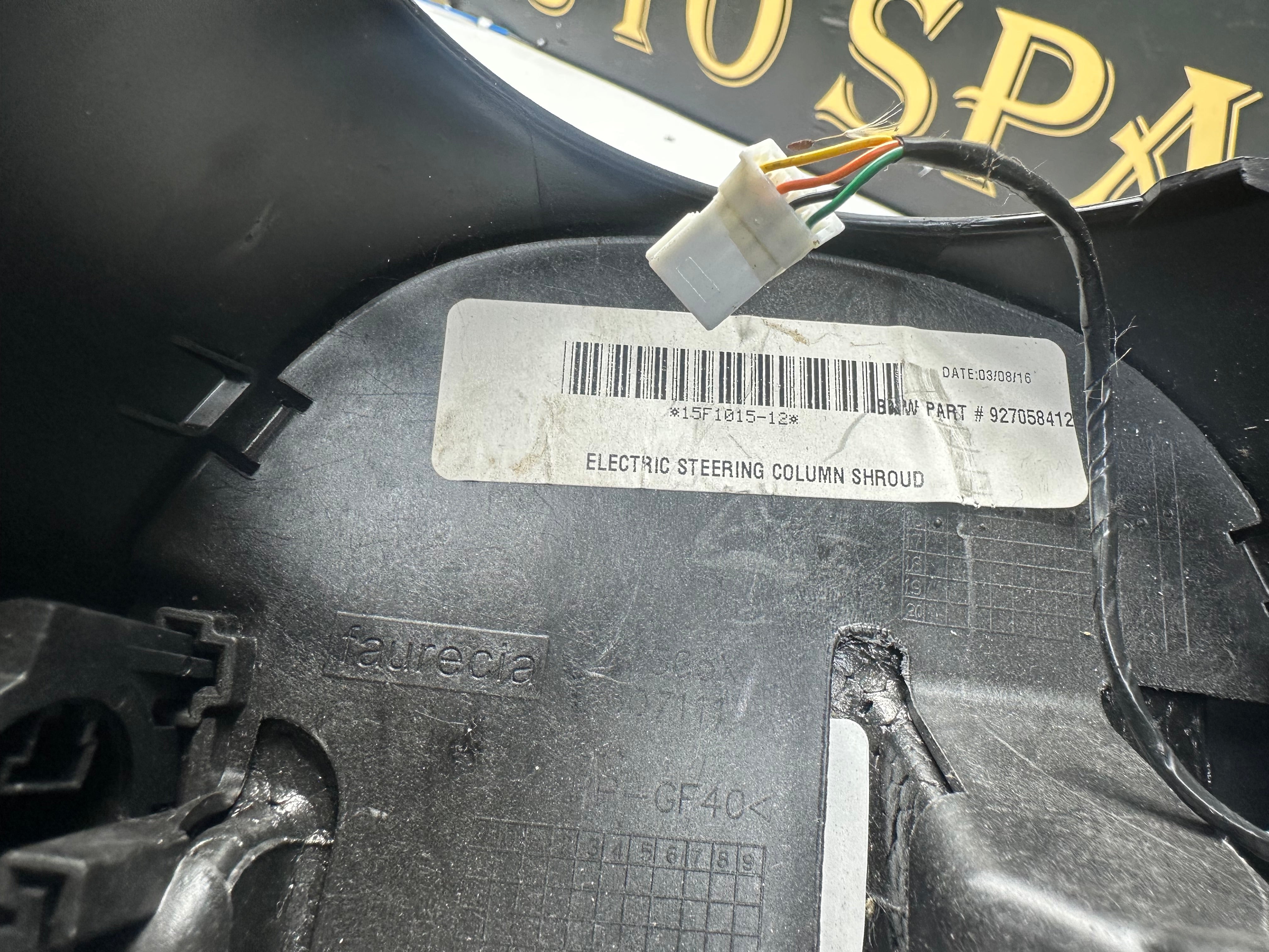 BMW X6 F16 F86 Steering Mechanism Trim (927058412)