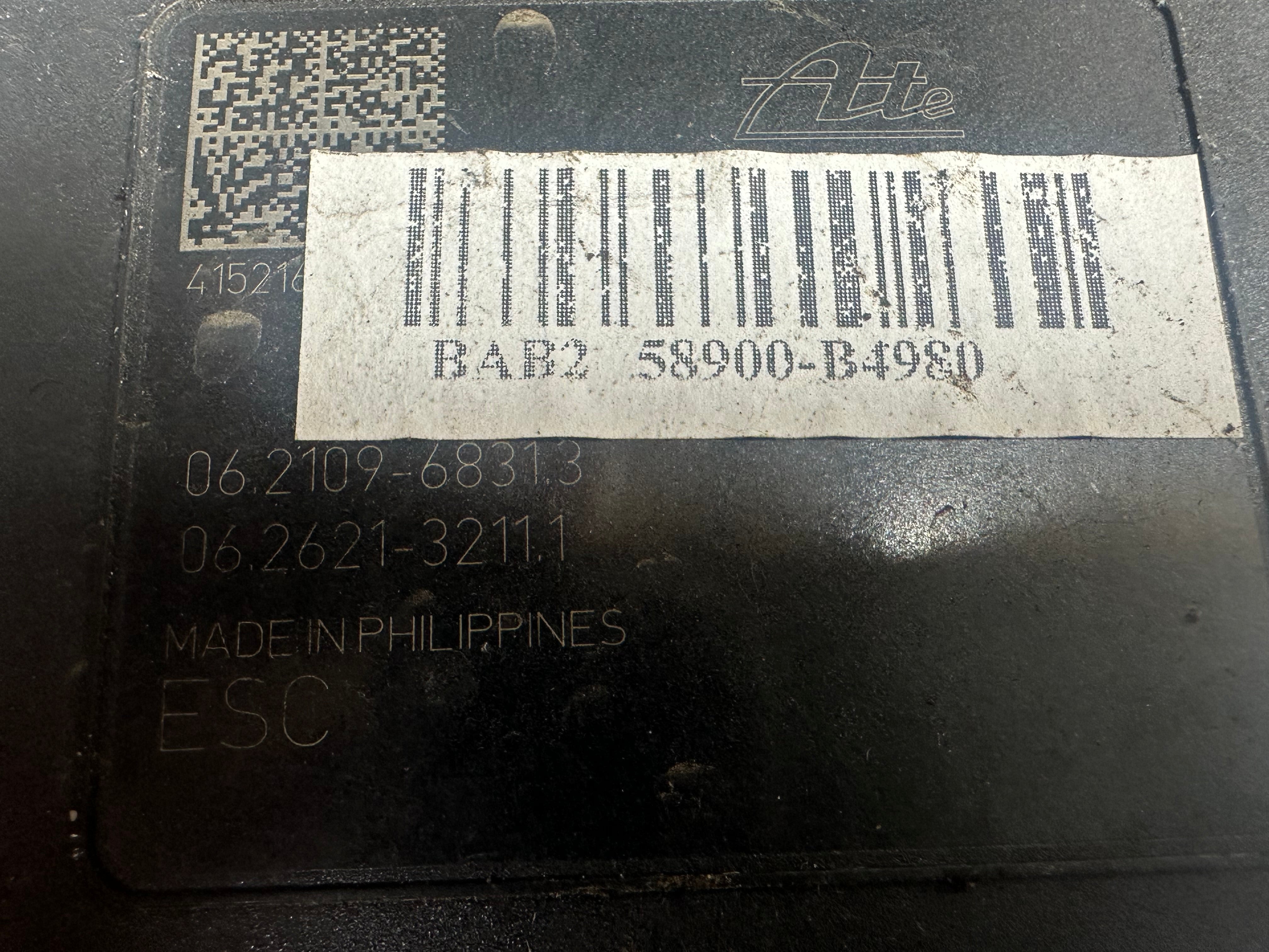 Hyundai i10 2016 ABS Pump Module (58900-B4980)