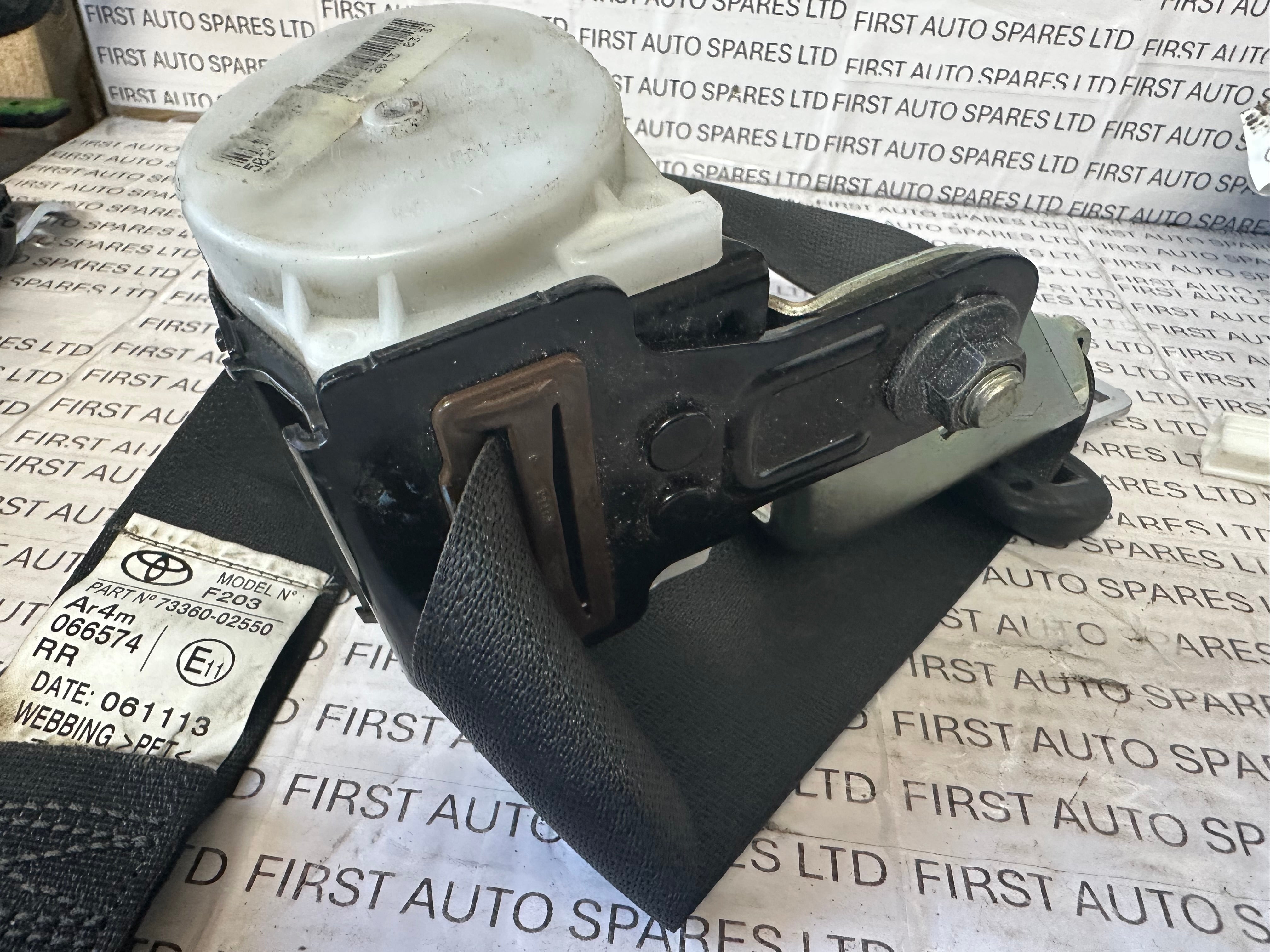 Toyota Auris 2013-2016 Right Side Rear Seat Belt (73360-02550)