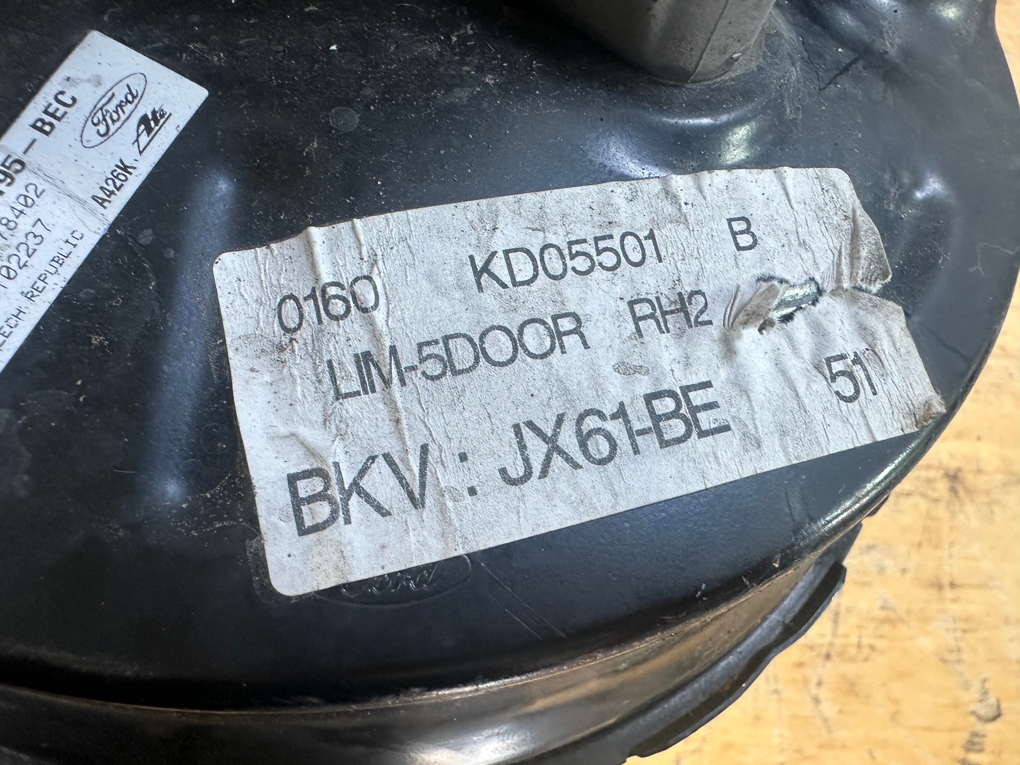 Ford Focus 2021 1.0 Petrol Brake Master Cylinder & Servo (JX61-2B195-BEC)