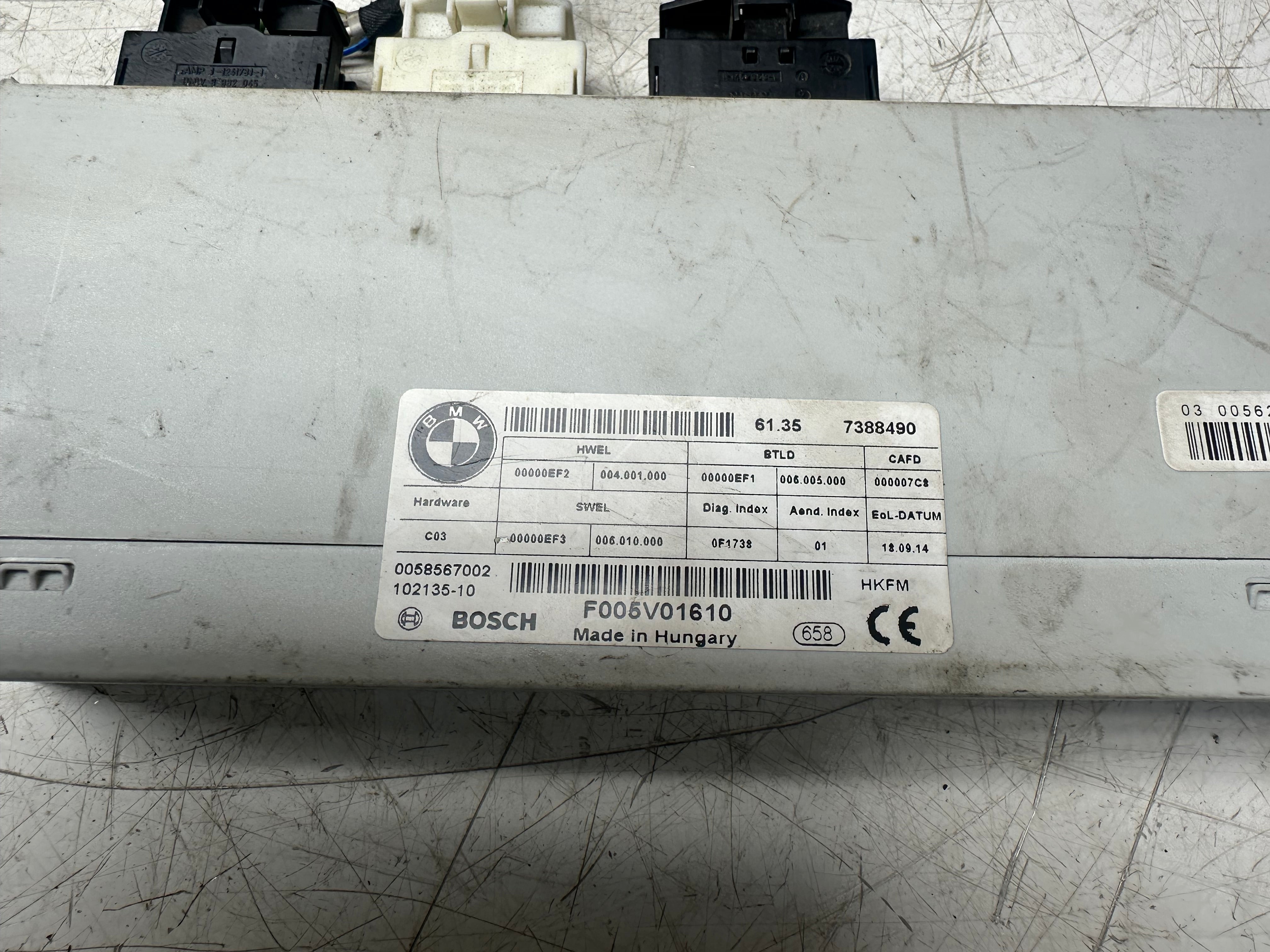 BMW 4 Series F36 2014 Tailgate Control Module ECU Unit (7388490)
