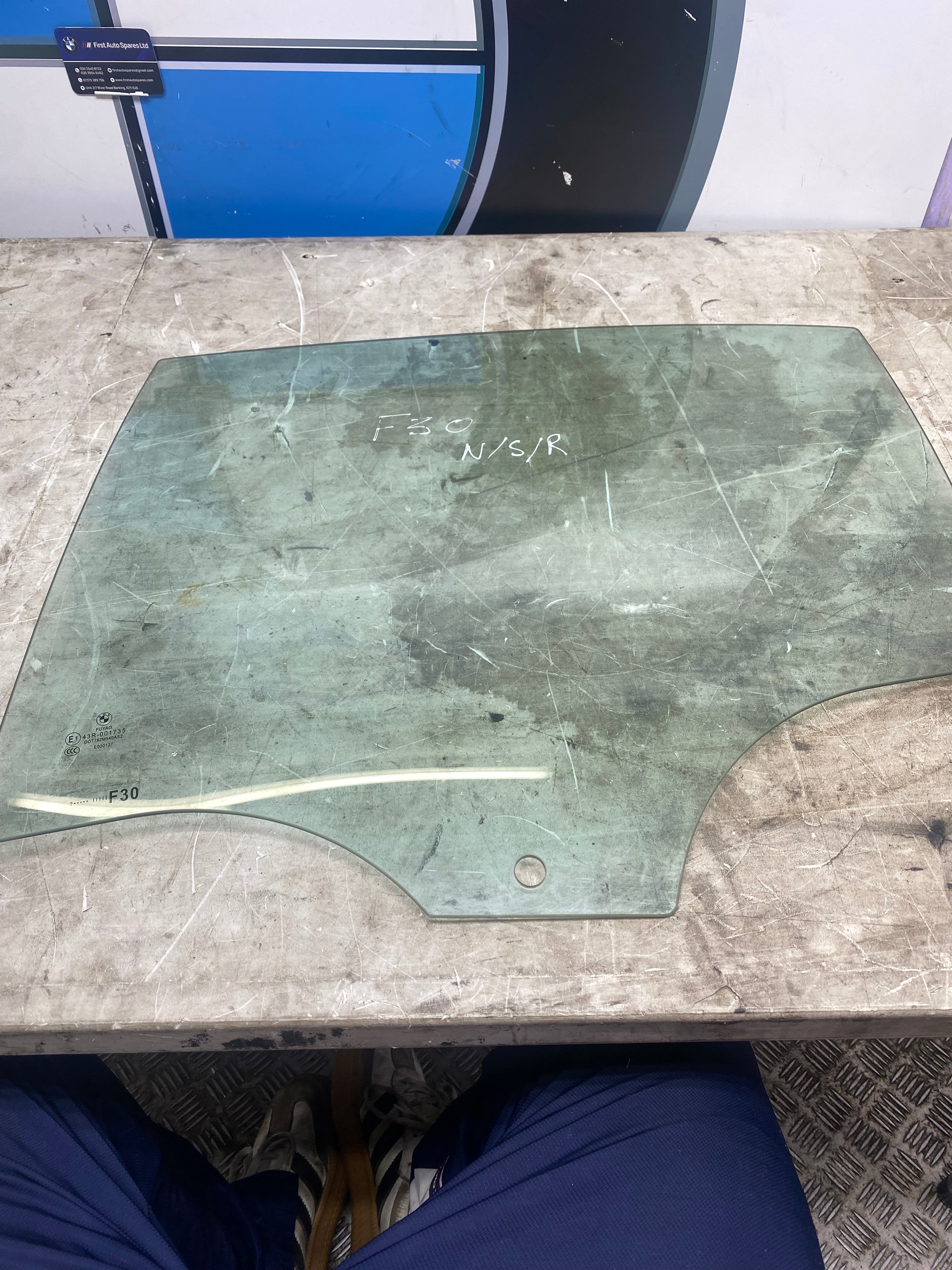 BMW 3 Series F30 Rear Passenger Side Window Glass – 2012–2019