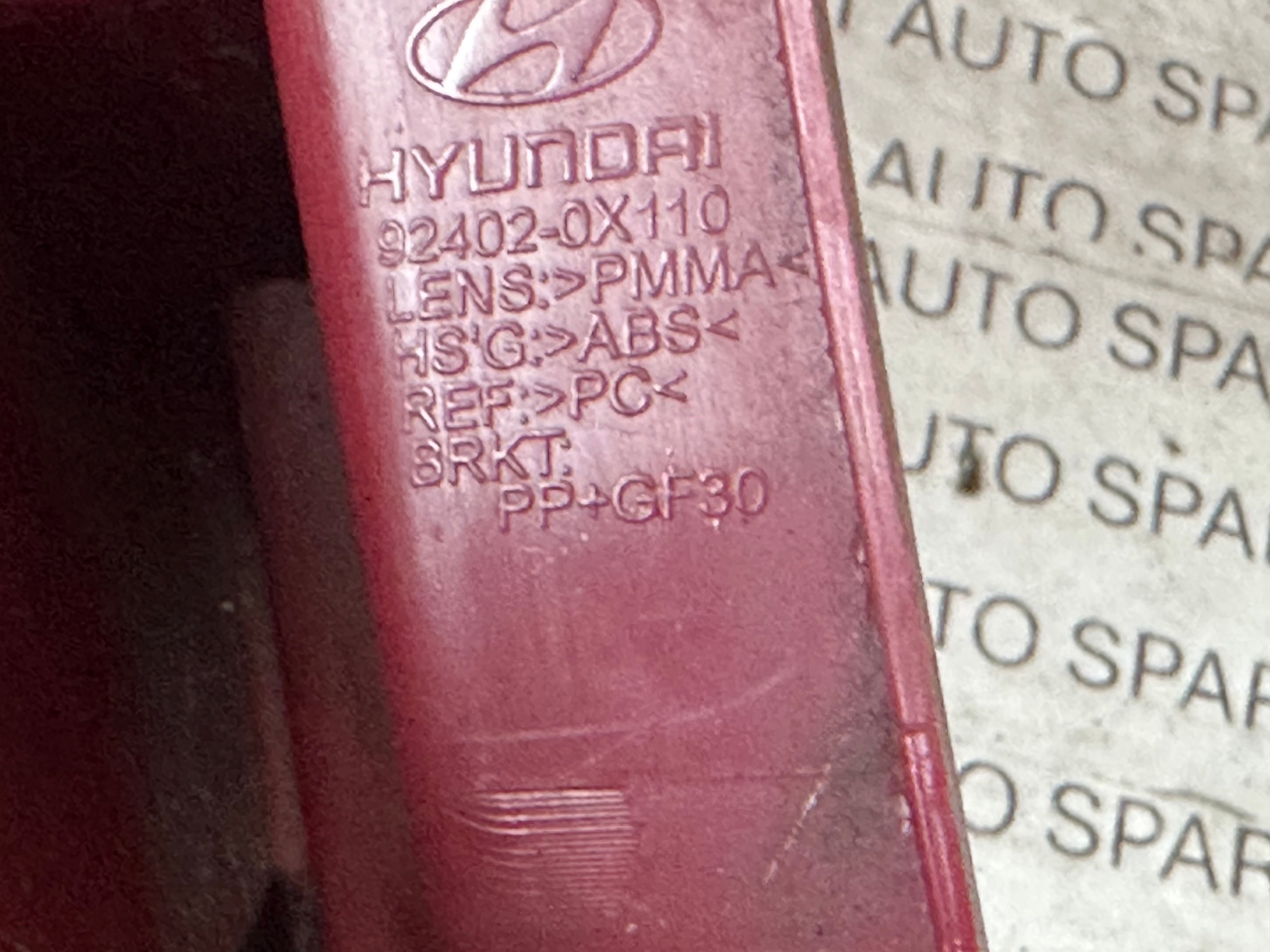 Hyundai i10 Right Rear Tail Light TYC (92402-0X110)