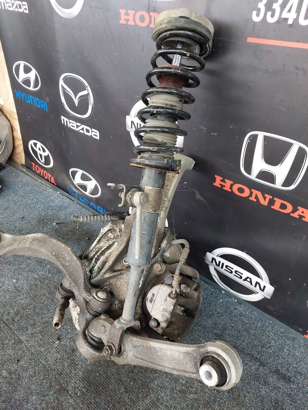 BMW 5 SERIES F10 2012 O/S FRONT SUSPENSION LEG COMPLETE RH