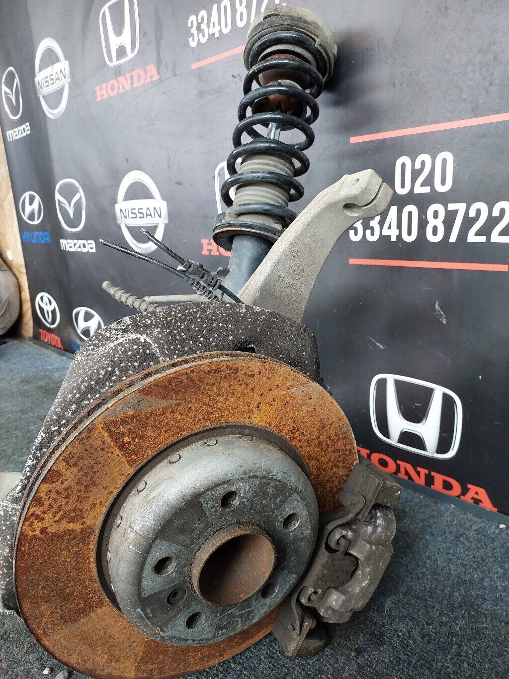 BMW 5 SERIES F10 2012 N/S FRONT SUSPENSION LEG COMPLETE LH