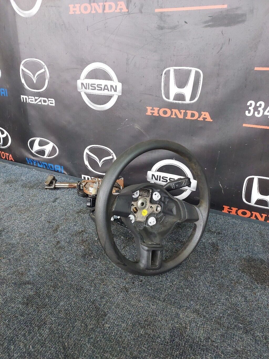 VOLKSWAGEN GOLF STEERING WHEEL COLUMN IGNITION COMPLETE 2010