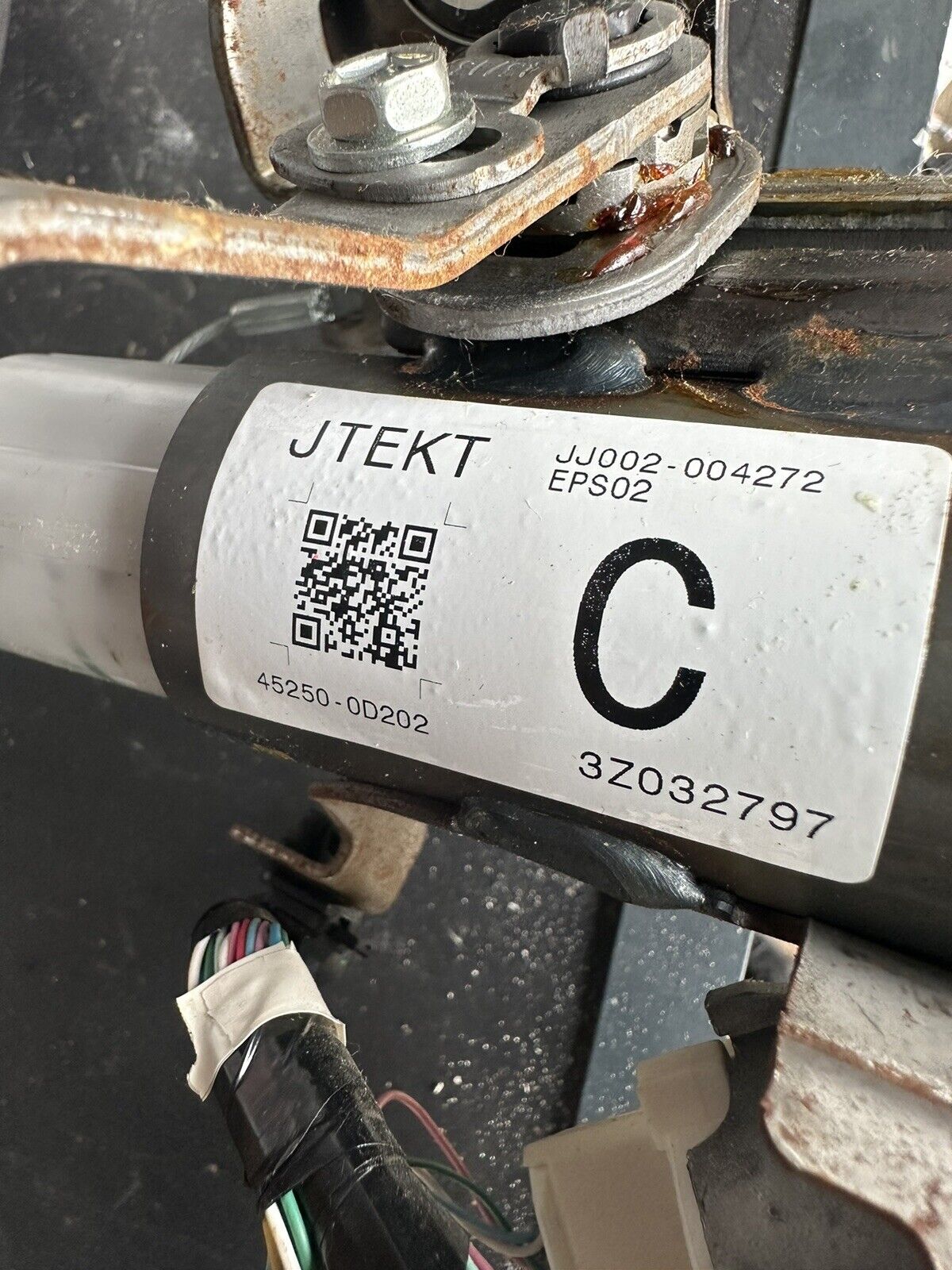 TOYOTA YARIS 2012 STEERING COLUMN