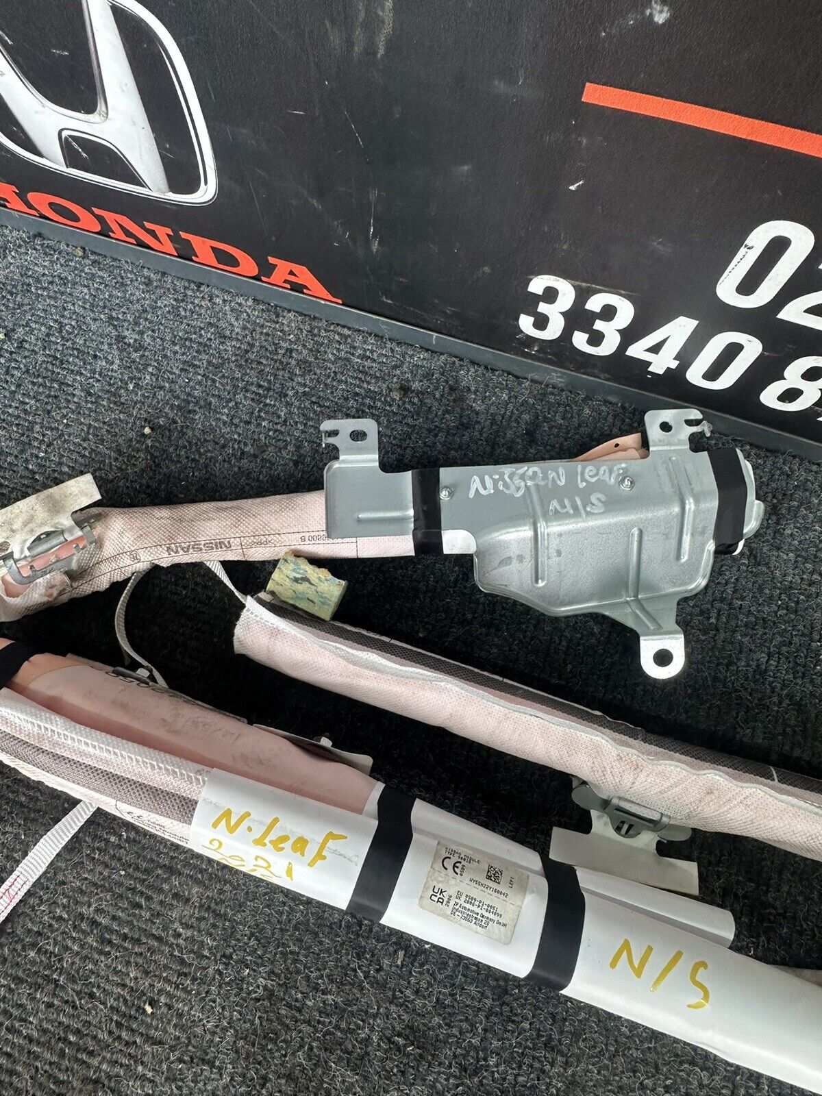 2017-2023 NISSAN LEAF MK2 CURTAIN ROOF AIR BAG LEFT SIDE