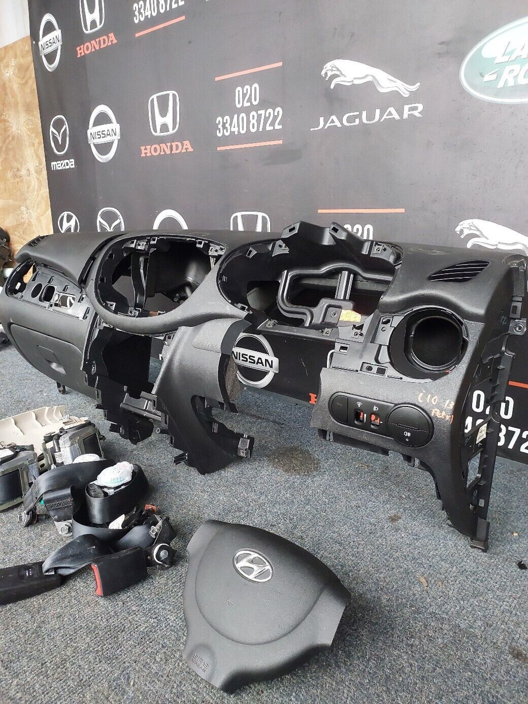 HYUNDAI i10 2013 DASHBOARD SEATBELT & AIRBAG KIT