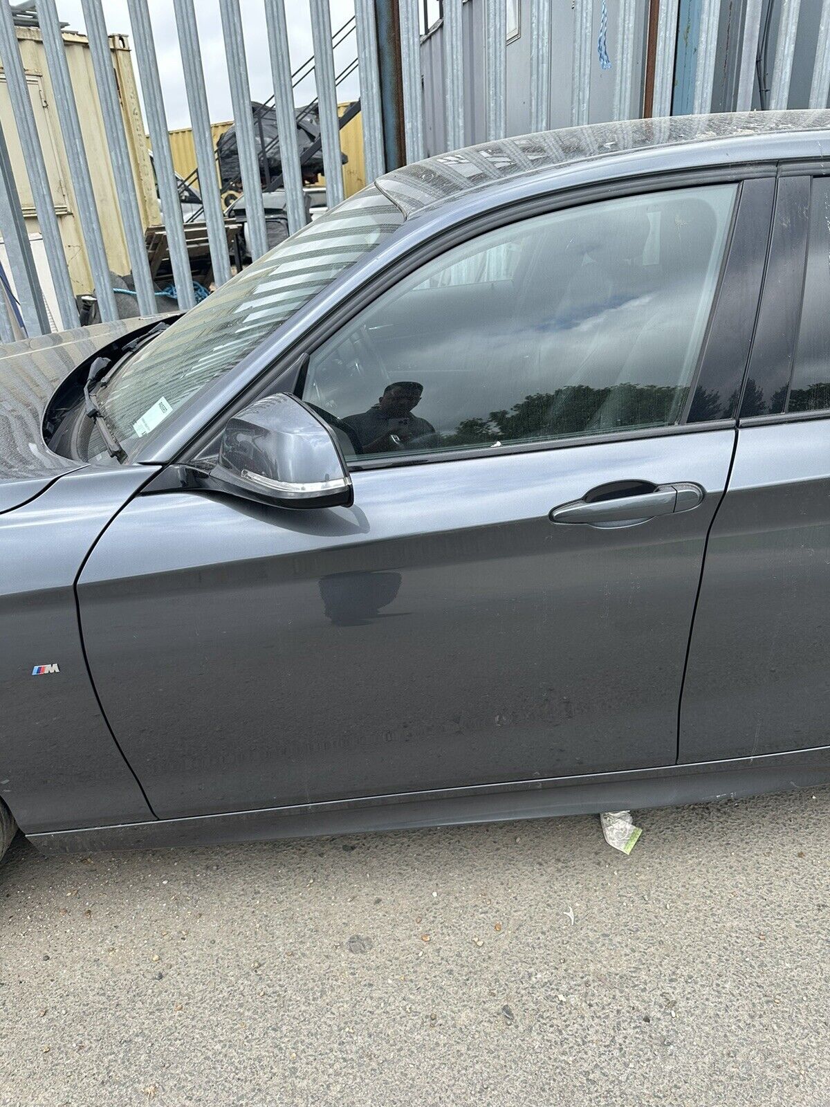 BMW 1 SERIES F20 5 DOOR PASSENGER SIDE FRONT DOOR IN GREY Without Wing MIRROR