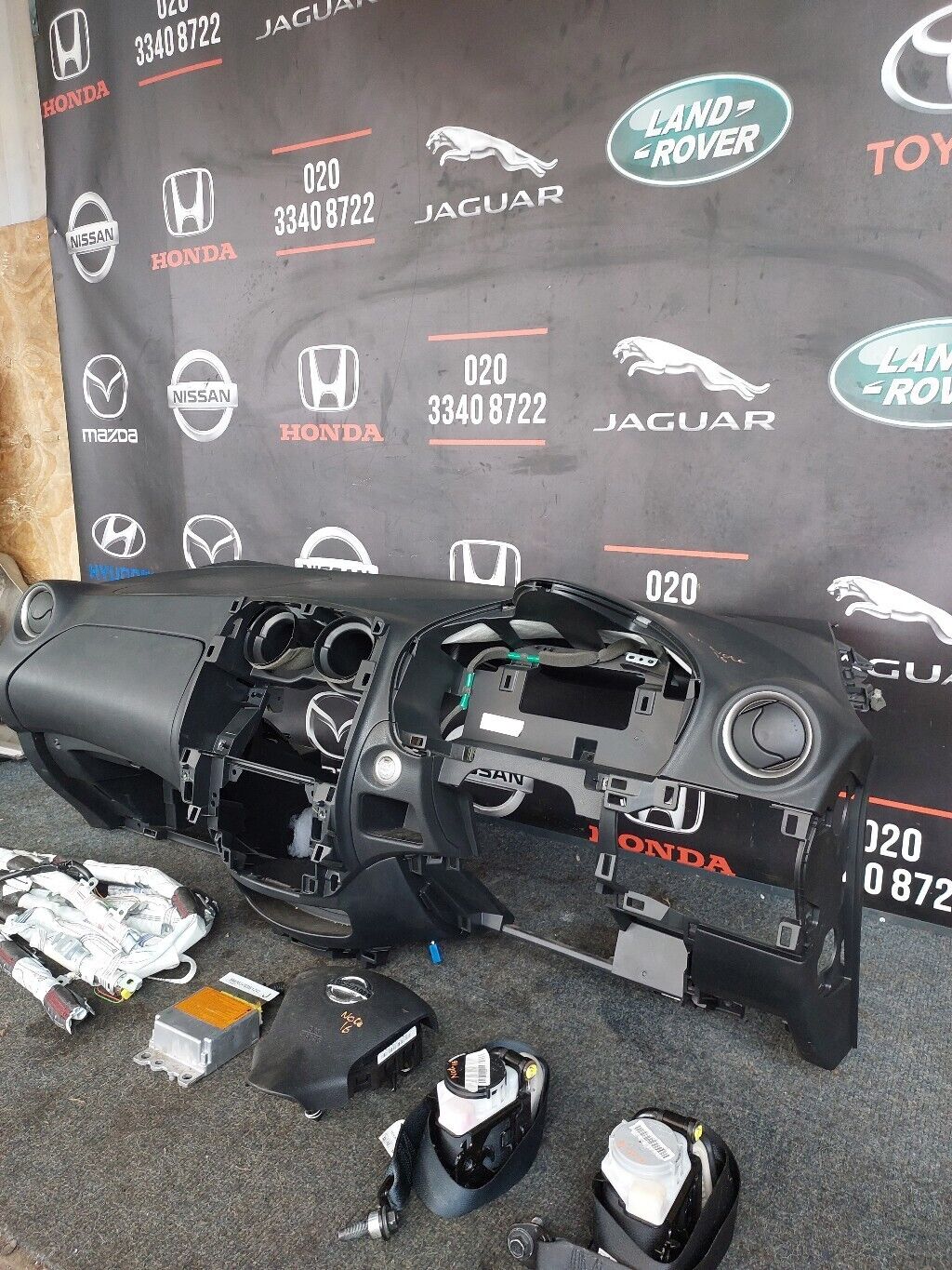 NISSAN NOTE 2016 DASHBOARD SEATBELT & AIRBAG KIT COMPLETE