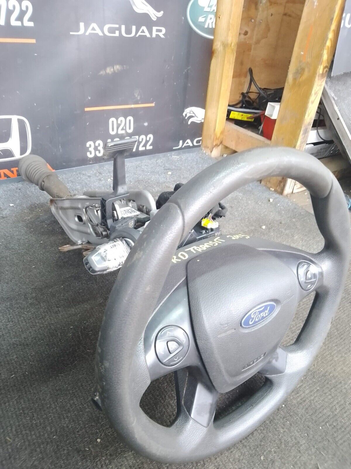 Mk8 Ford Transit Steering Column With Wheel, Stalks, Squib, Barrel