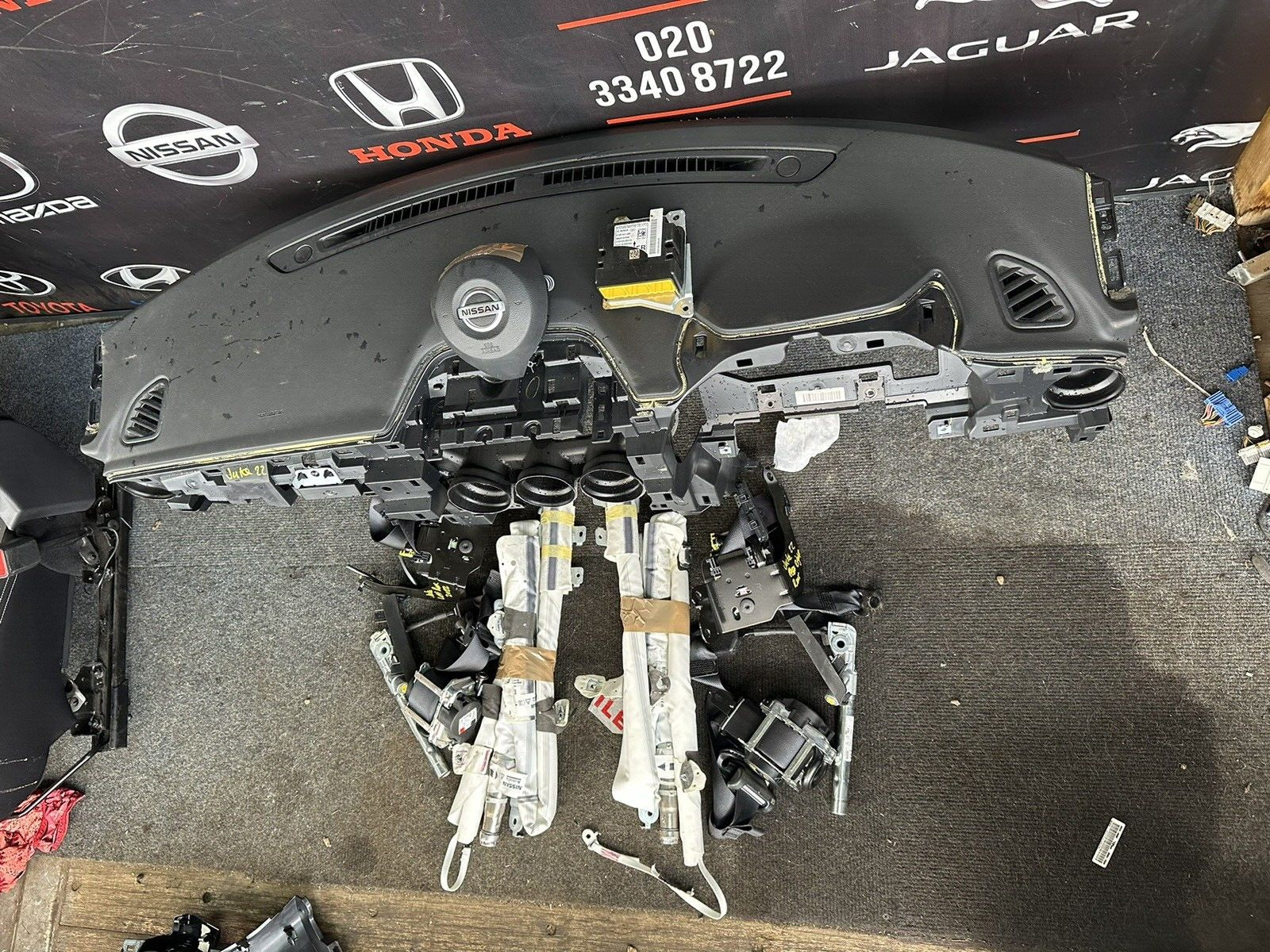 NISSAN JUKE MK2 F16 AIRBAG KIT DASHBOARD SEAT BELTS AIRBAGS ECU MODULE 2022