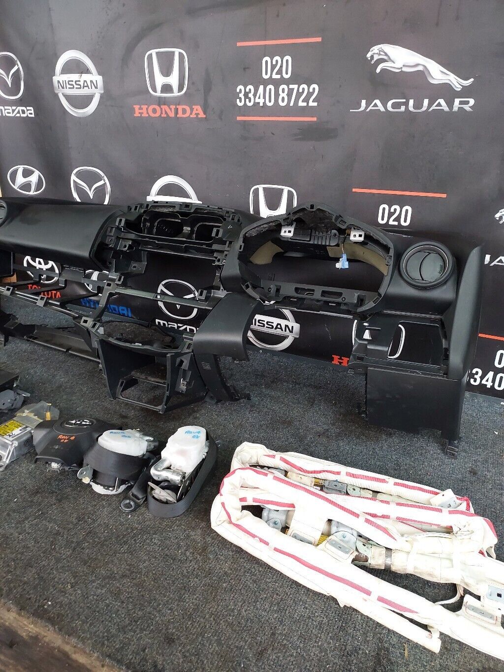 TOYOTA RAV 4 2008 COMPLETE DASHBOARD SEATBELT & AIRBAG KIT