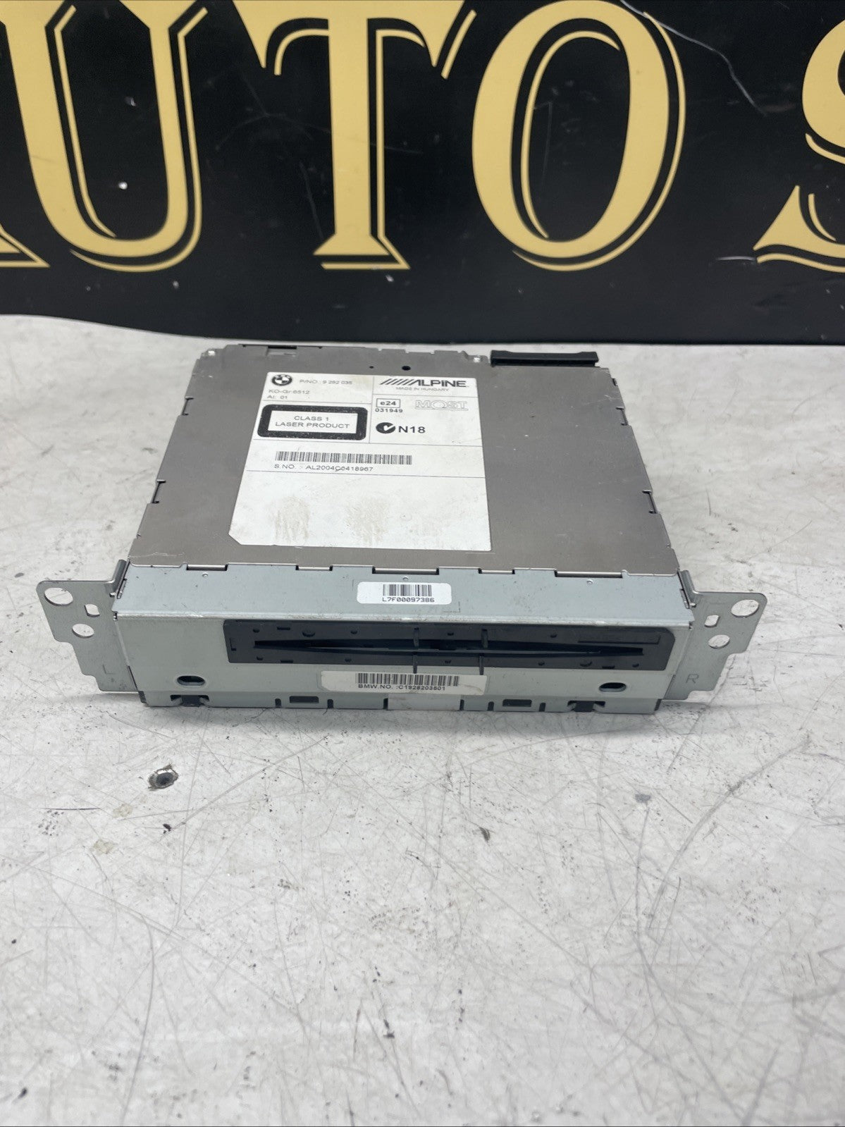 BMW F20 F21 F22 F30 F31 Alpine CD Champ 2 Radio Player Head Unit 9282035