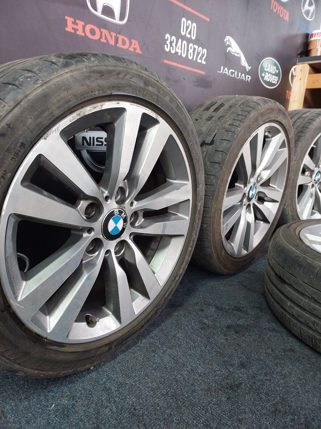 BMW F20 17" 4 SET WHEEL ALLOYS WITH TYRES 2017