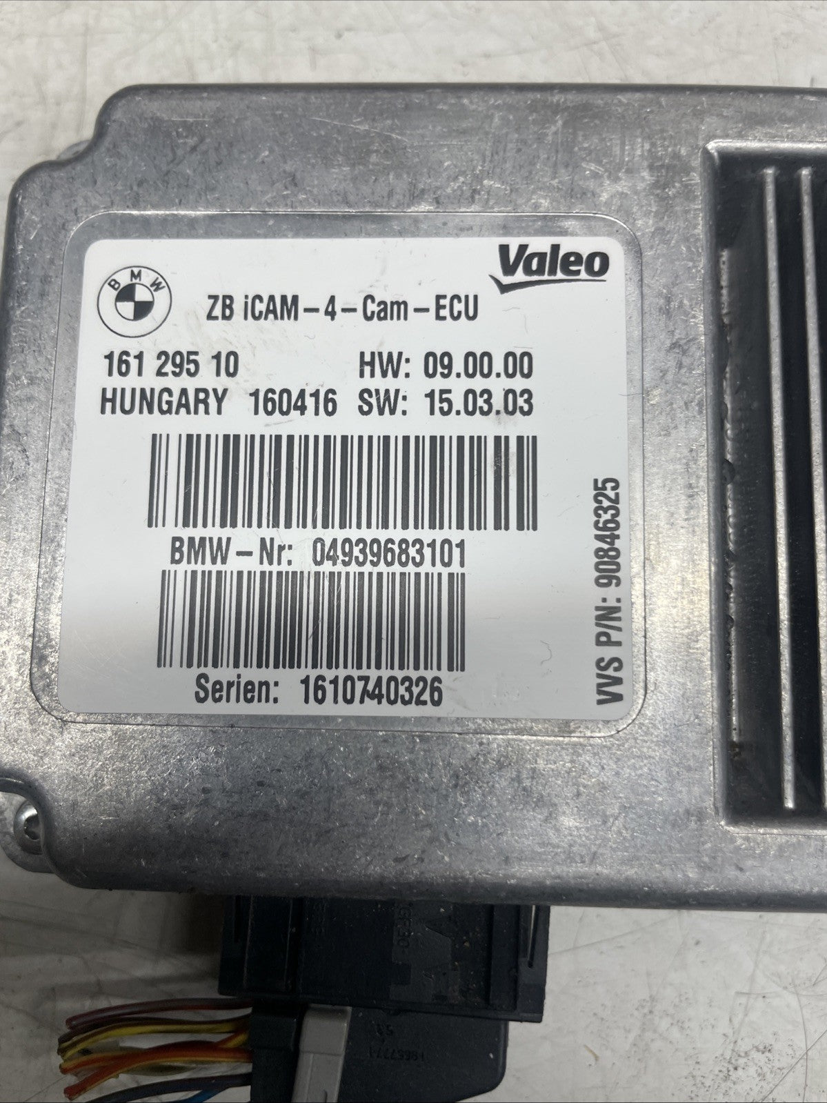 BMW 4 SERIES REAR VIEW CAMERA ECU 2013-2020 F32/ F33 16129510