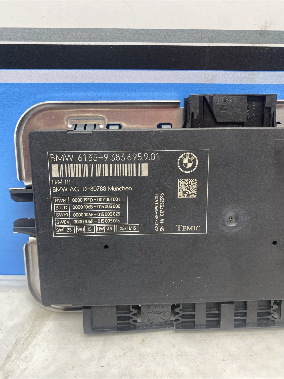 BMW FRM3 FRM3R REPAIR SERVICE E90 E70 E81 E84 E87 MINI Footwell Module Plug&Play