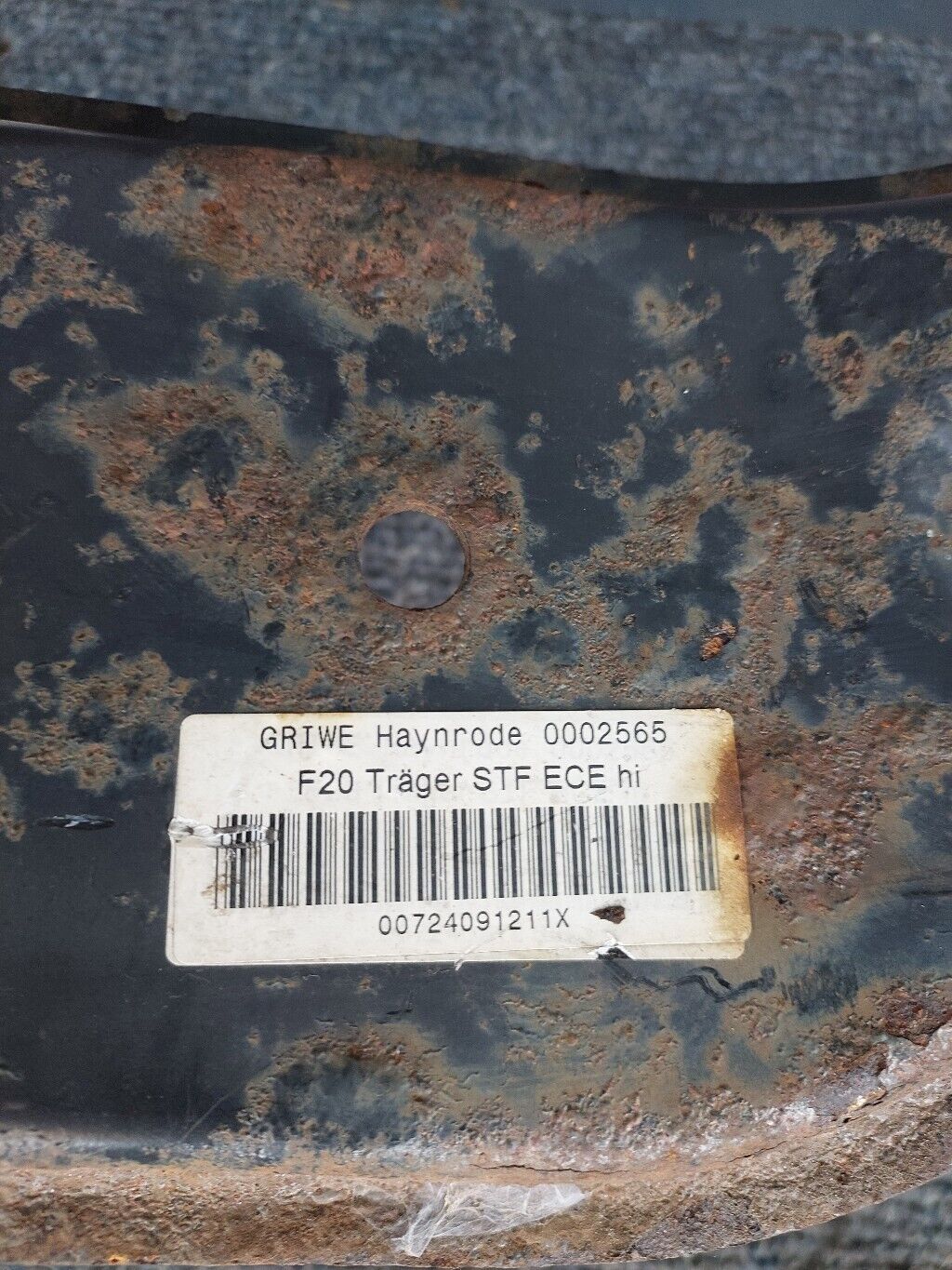 BMW F20 REAR BUMPER REINFORCEMENT CRASHBAR 00724091211X