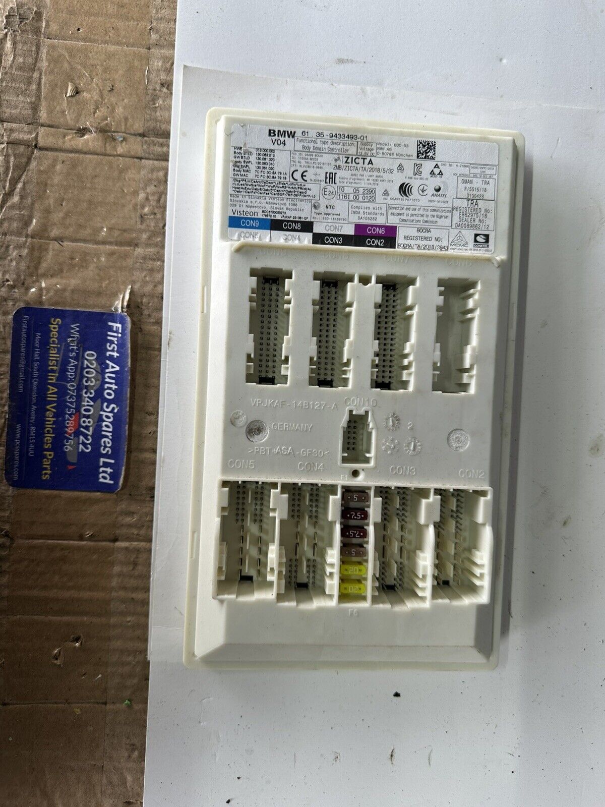 BMW 330e G21 2022 2.0 Petrol/Hybrid Body Domain Controller BDC