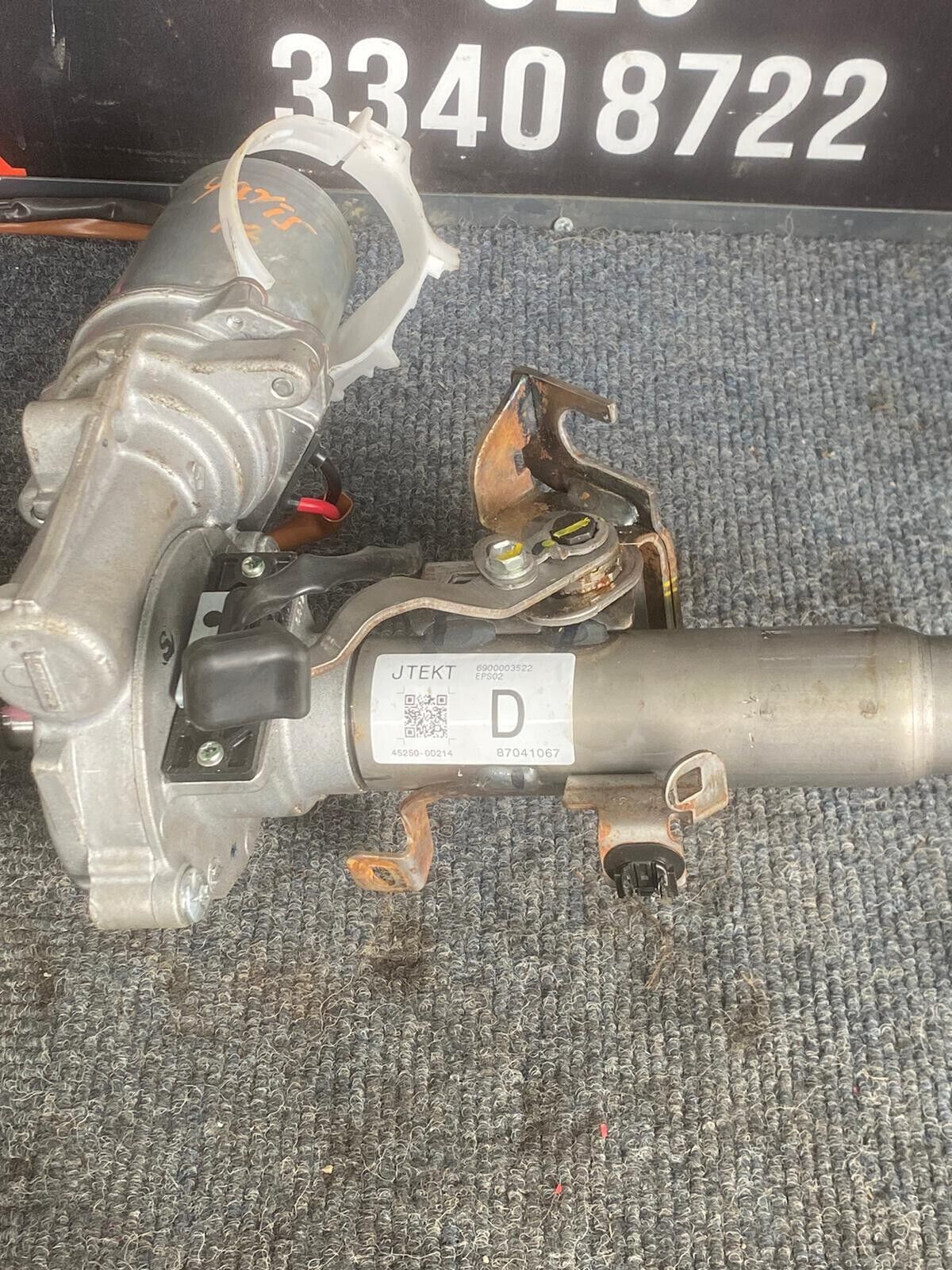 TOYOTA YARIS 2018 ELECTRIC POWER STEERING COLUMN