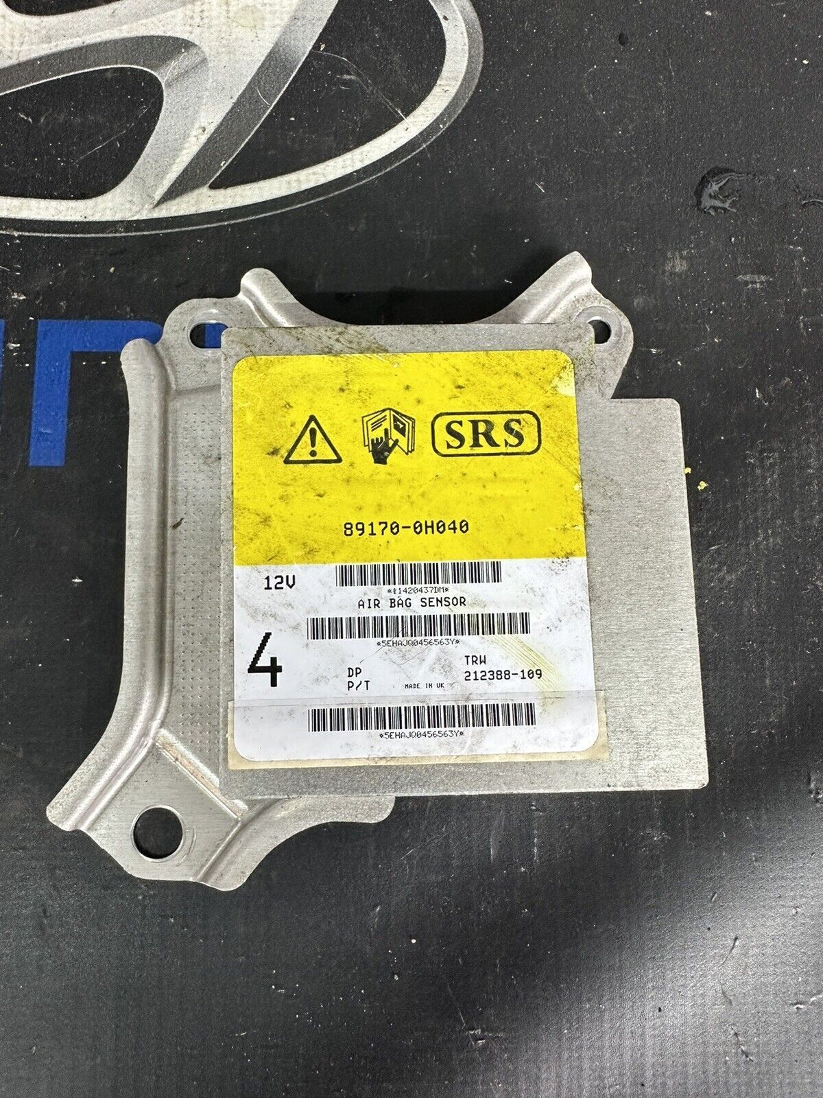 CITROËN C1 PEUGEOT 107 AYGO AIRBAG ECU MODULE 89170-0H040 NO CRASH DATA 2012